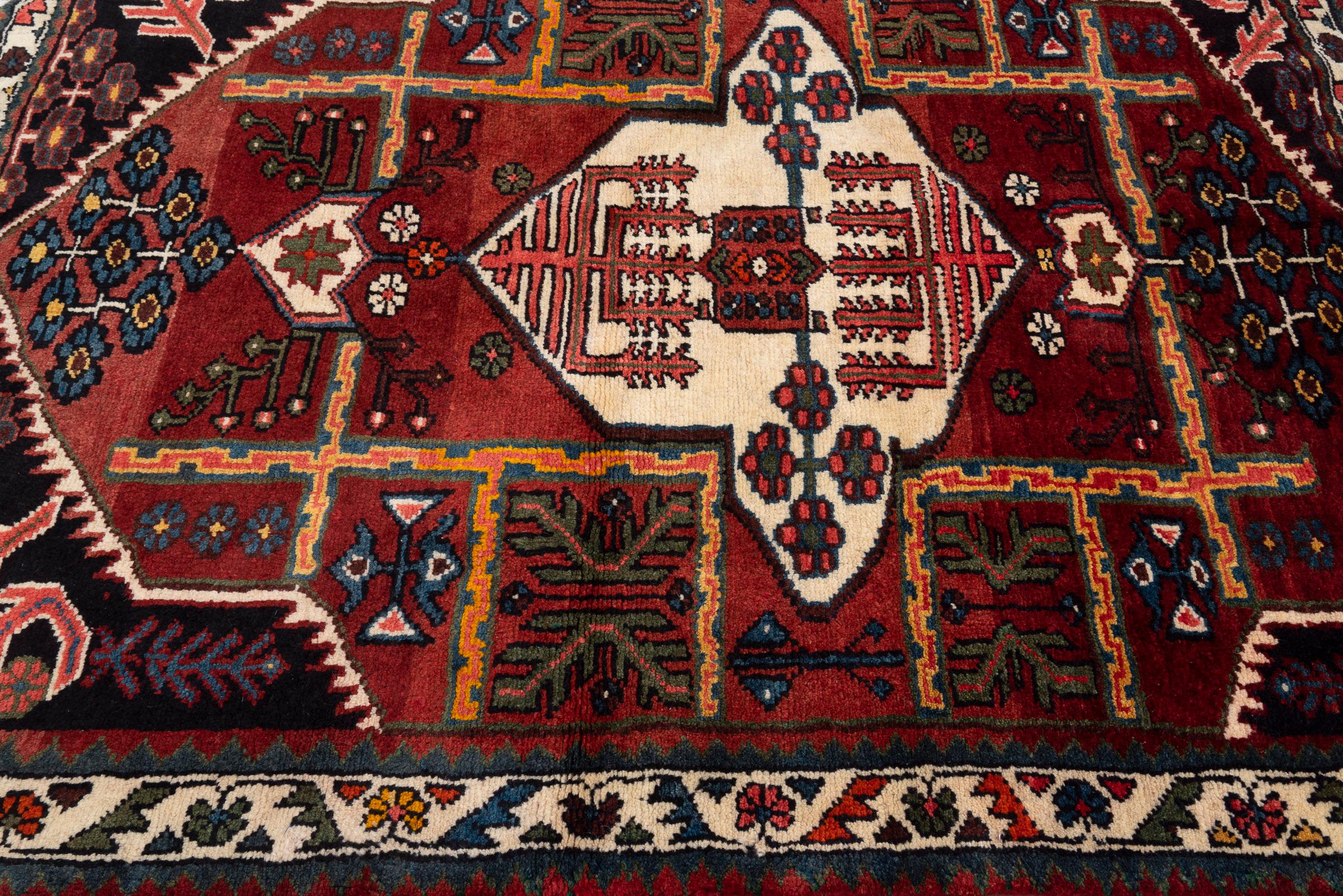 Vintage Shahsavan Saveh Persian Rug