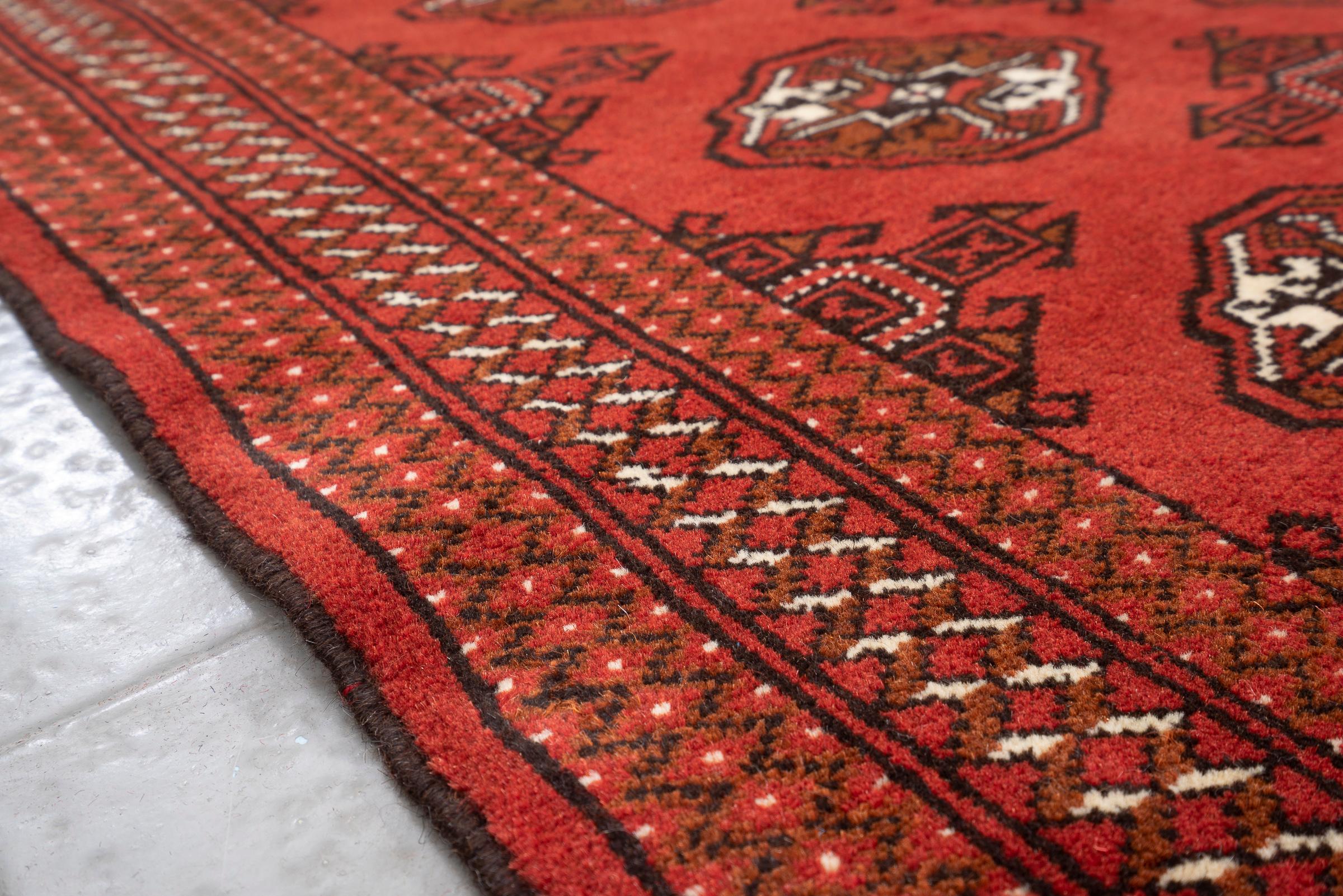 New Weave Fine Torkaman Bukhara Persian Rug