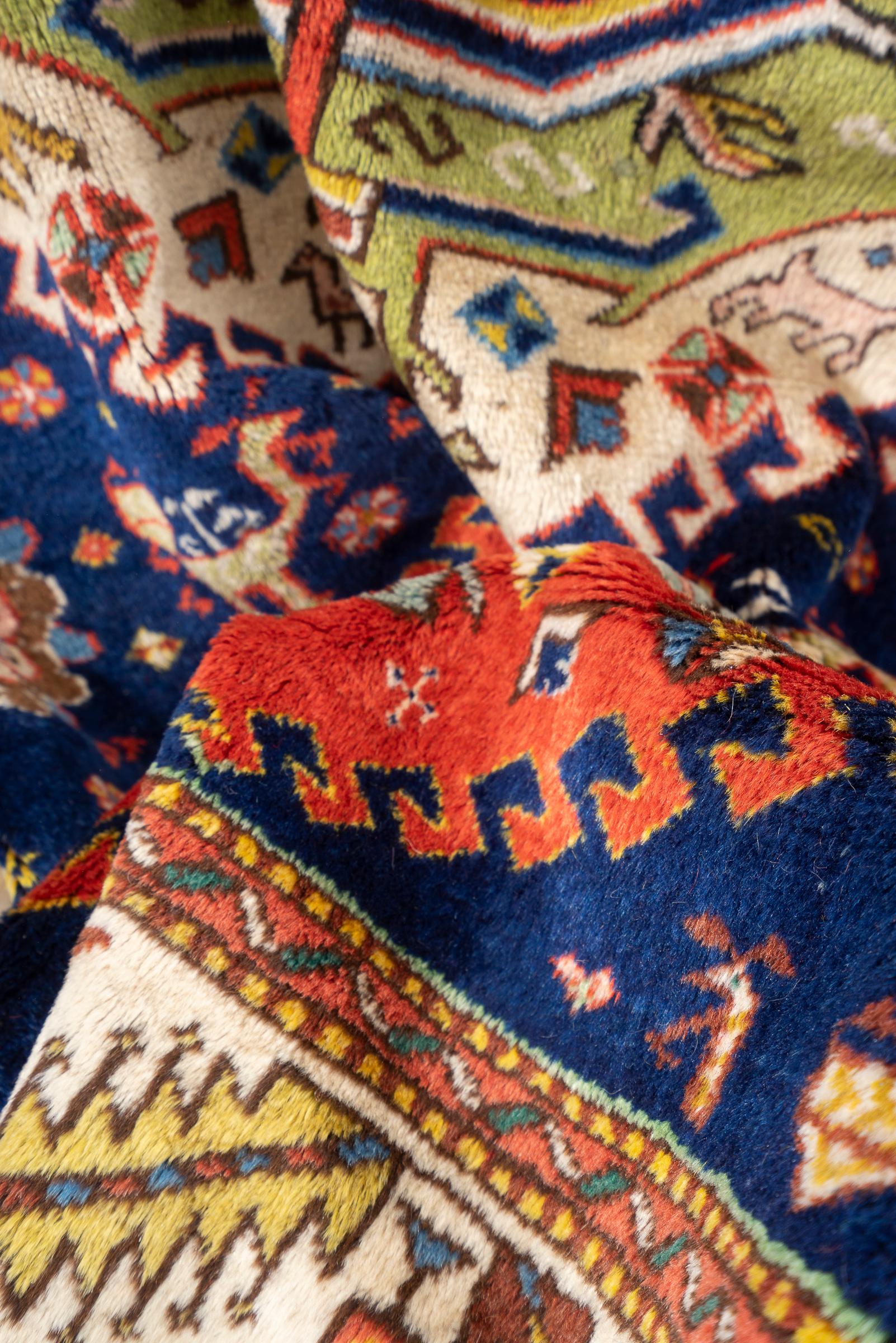 Antique Fine Qara Dagh (Kazak) Persian Rug