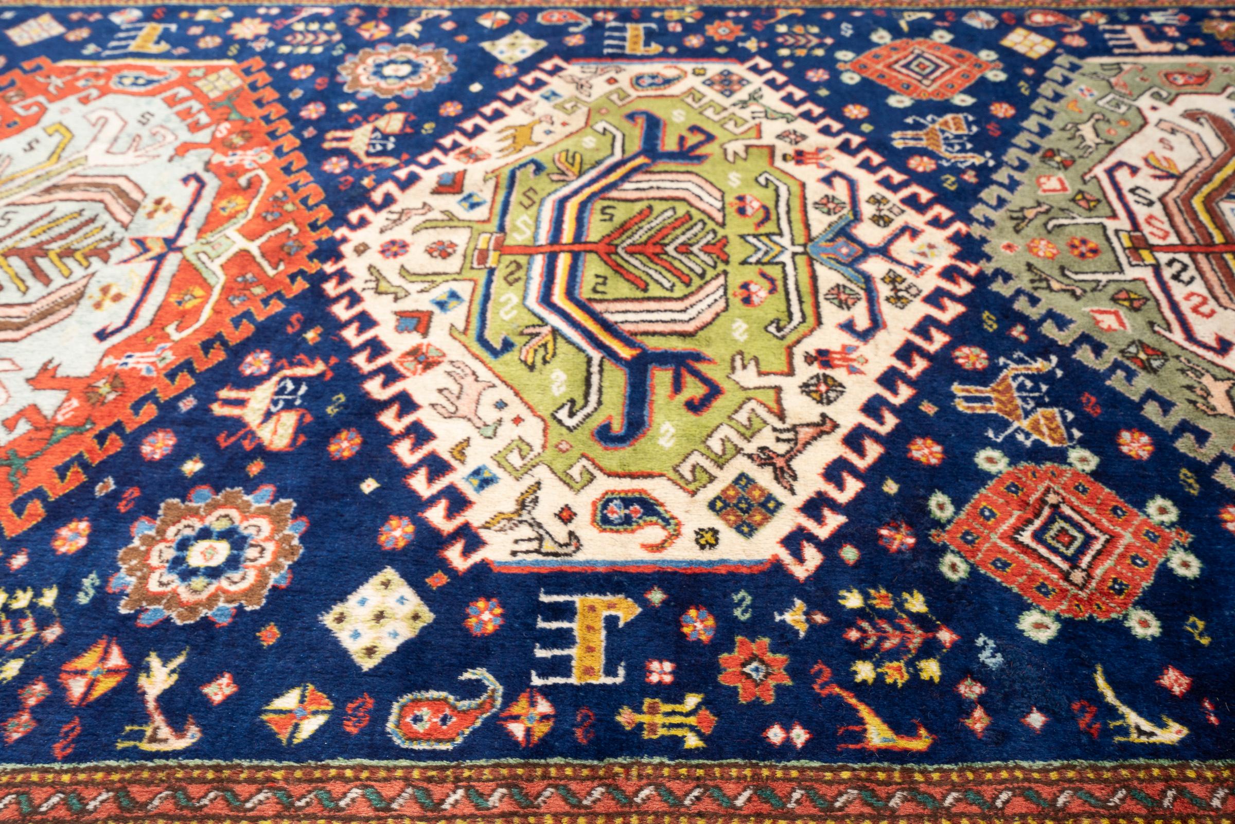 Antique Fine Qara Dagh (Kazak) Persian Rug