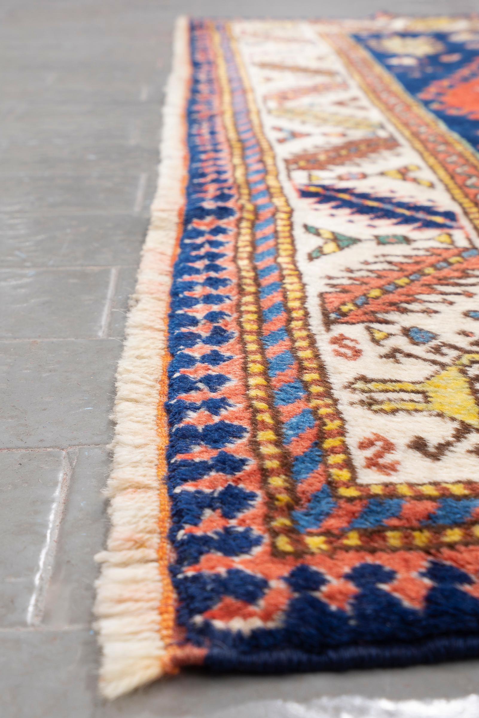 Antique Fine Qara Dagh (Kazak) Persian Rug