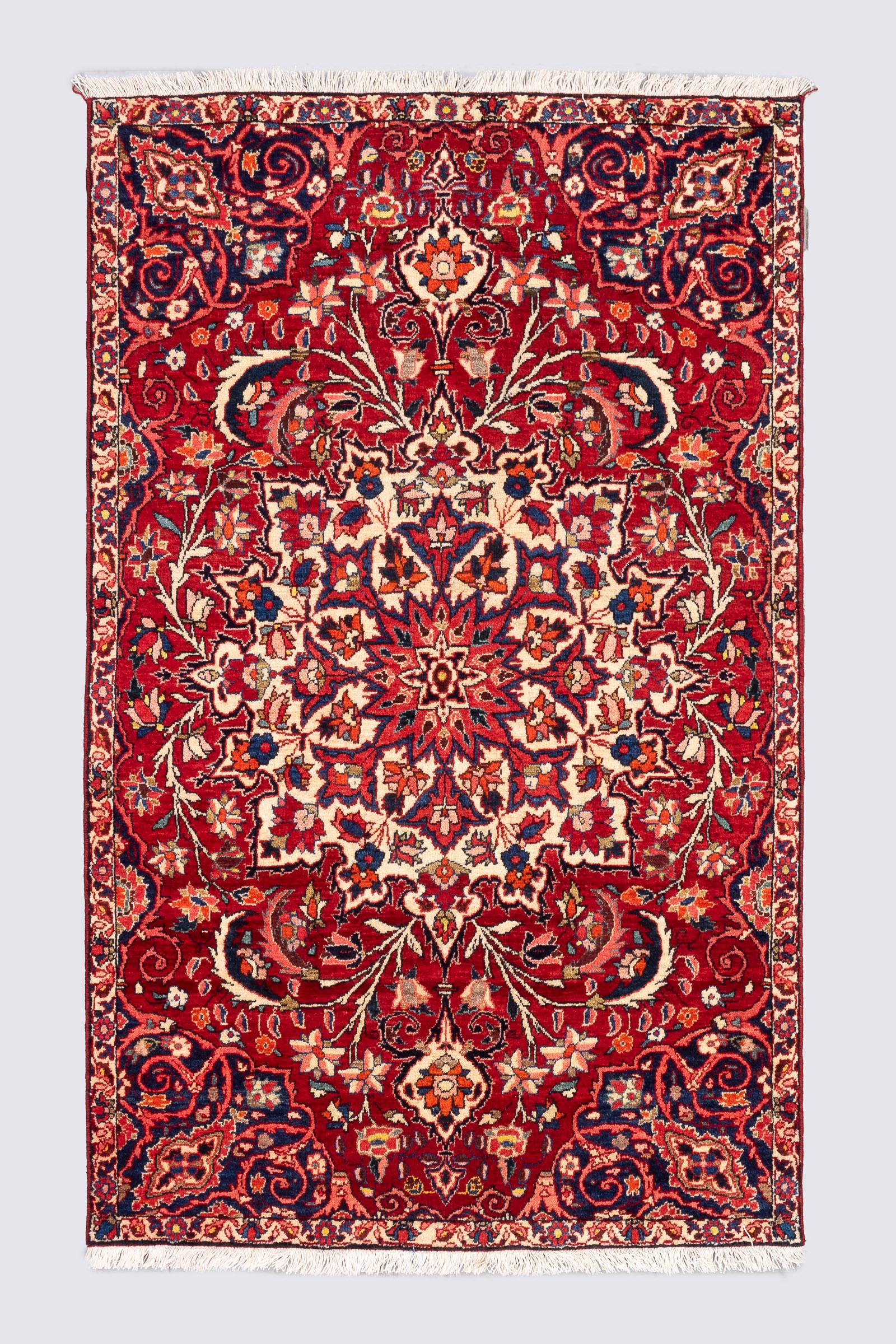 Vintage Bakhtiari Fine Lachak Toranj Carpet 1.7SQM