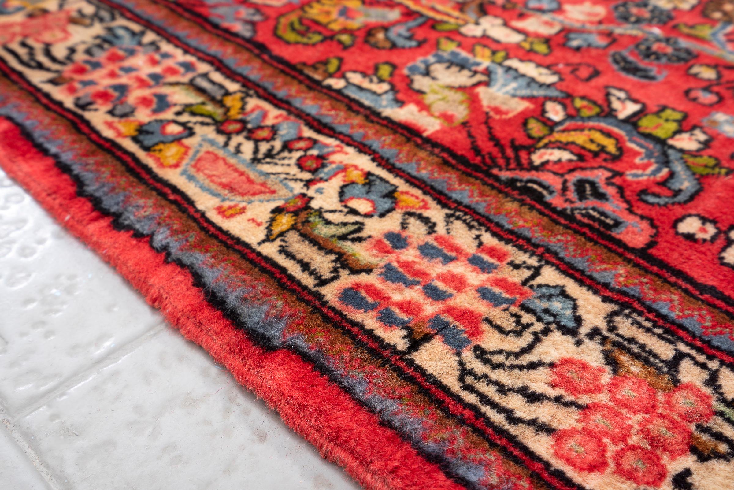 Vintage Sarouk Afshan Fine Persian Rug