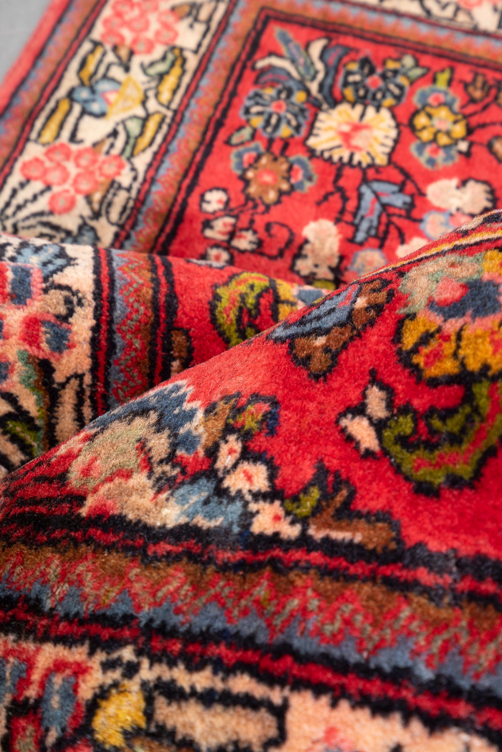Vintage Sarouk Afshan Fine Persian Rug