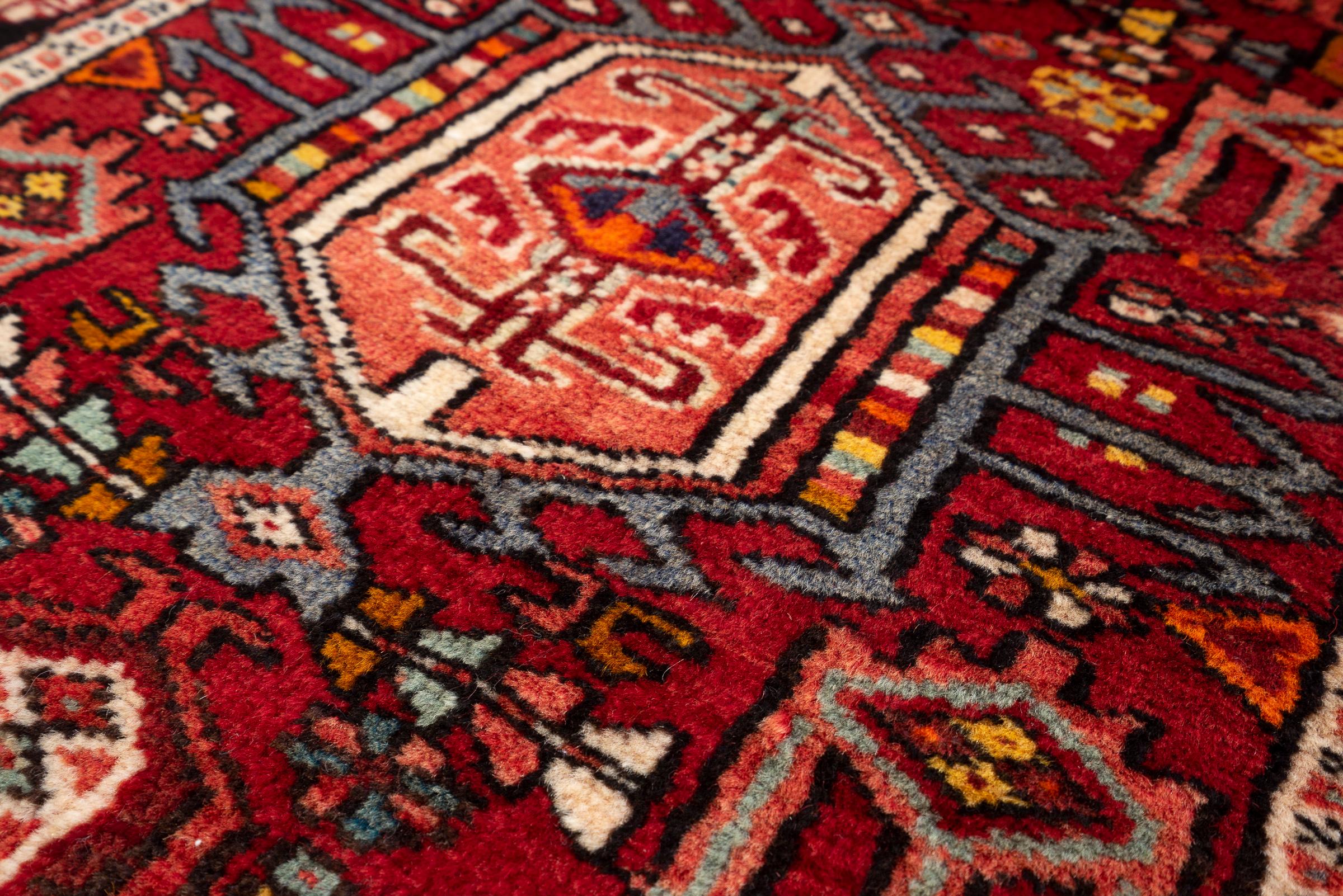 Vintage Qaraja Persian Runner Rug