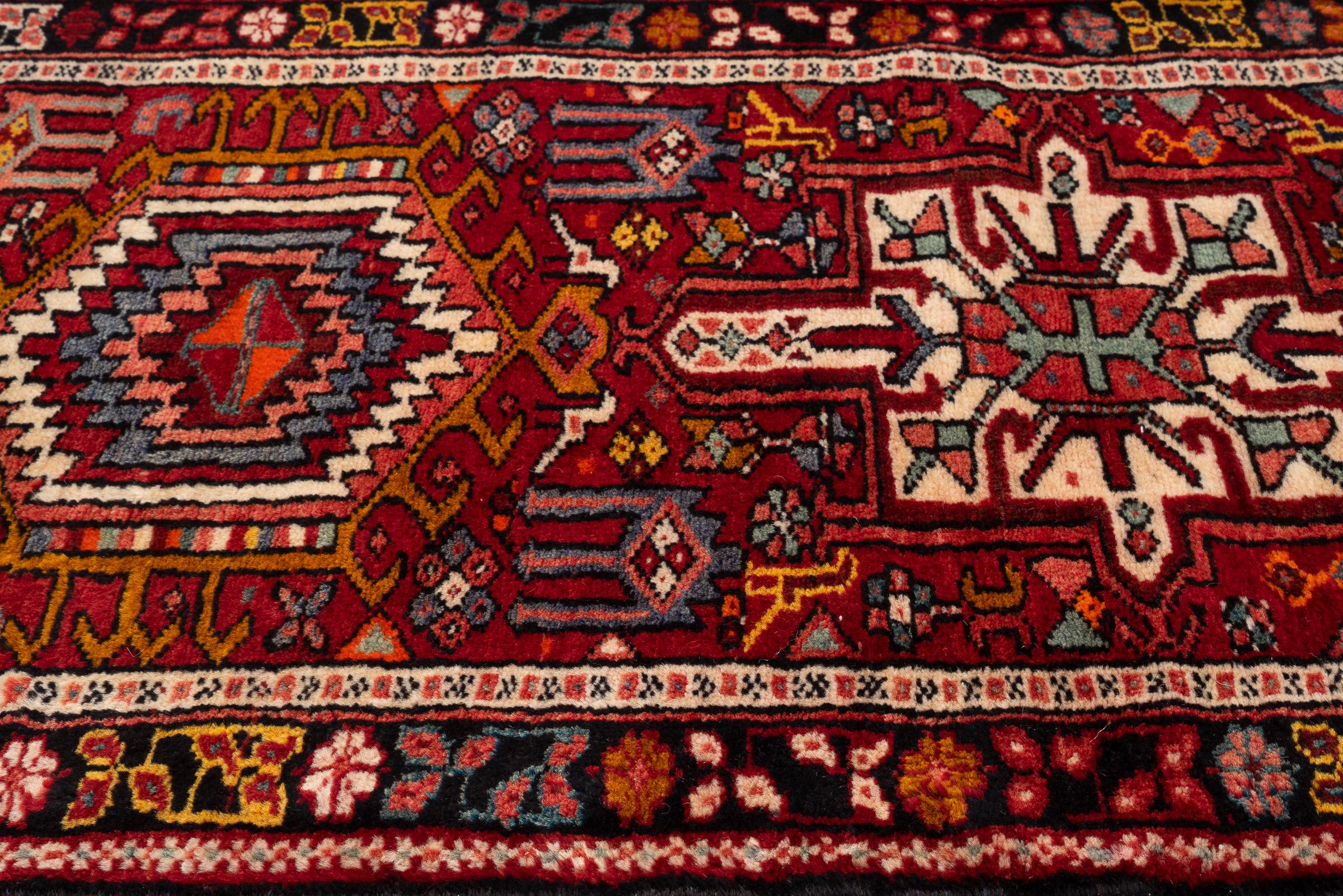 Vintage Qaraja Persian Runner Rug