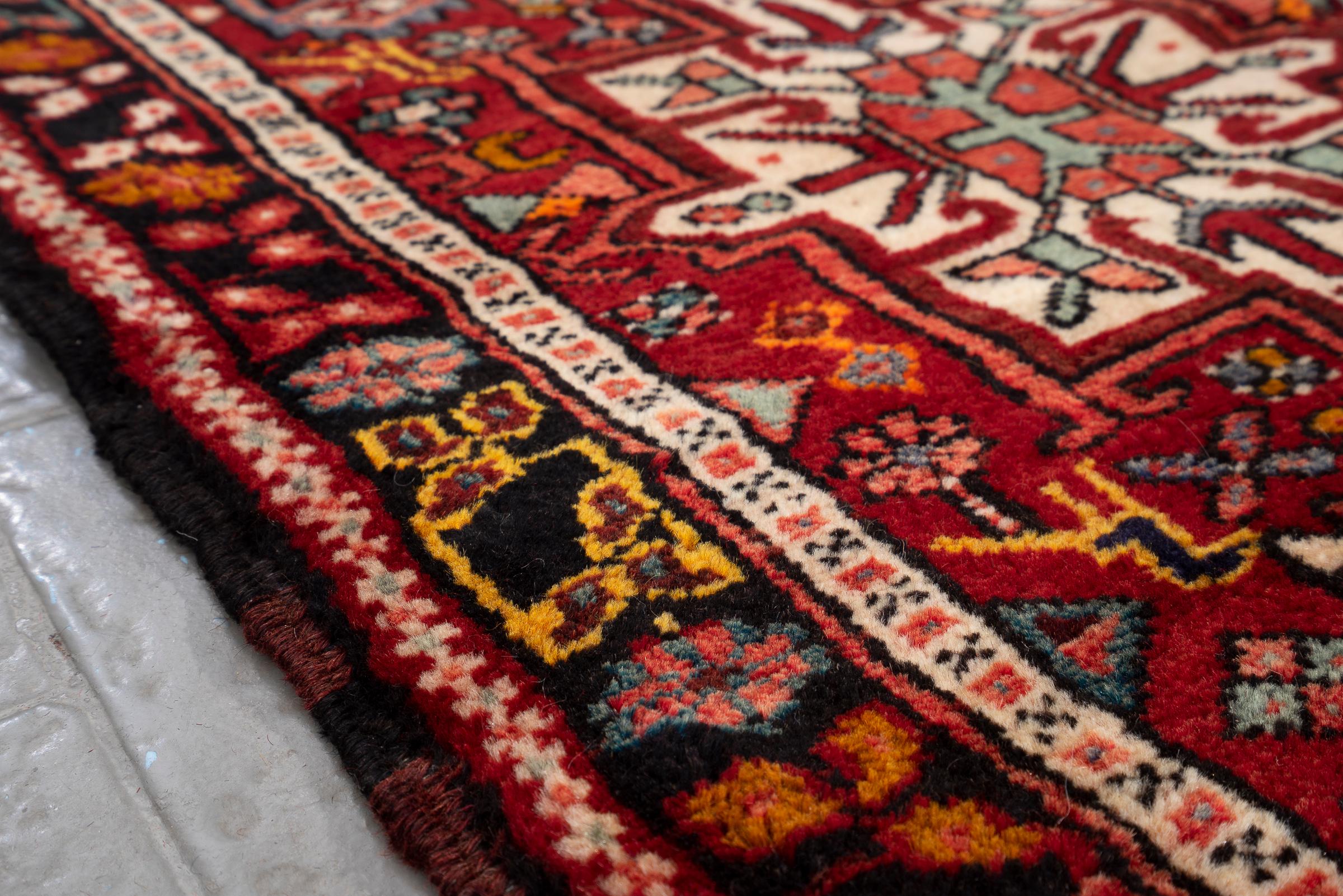 Vintage Qaraja Persian Runner Rug