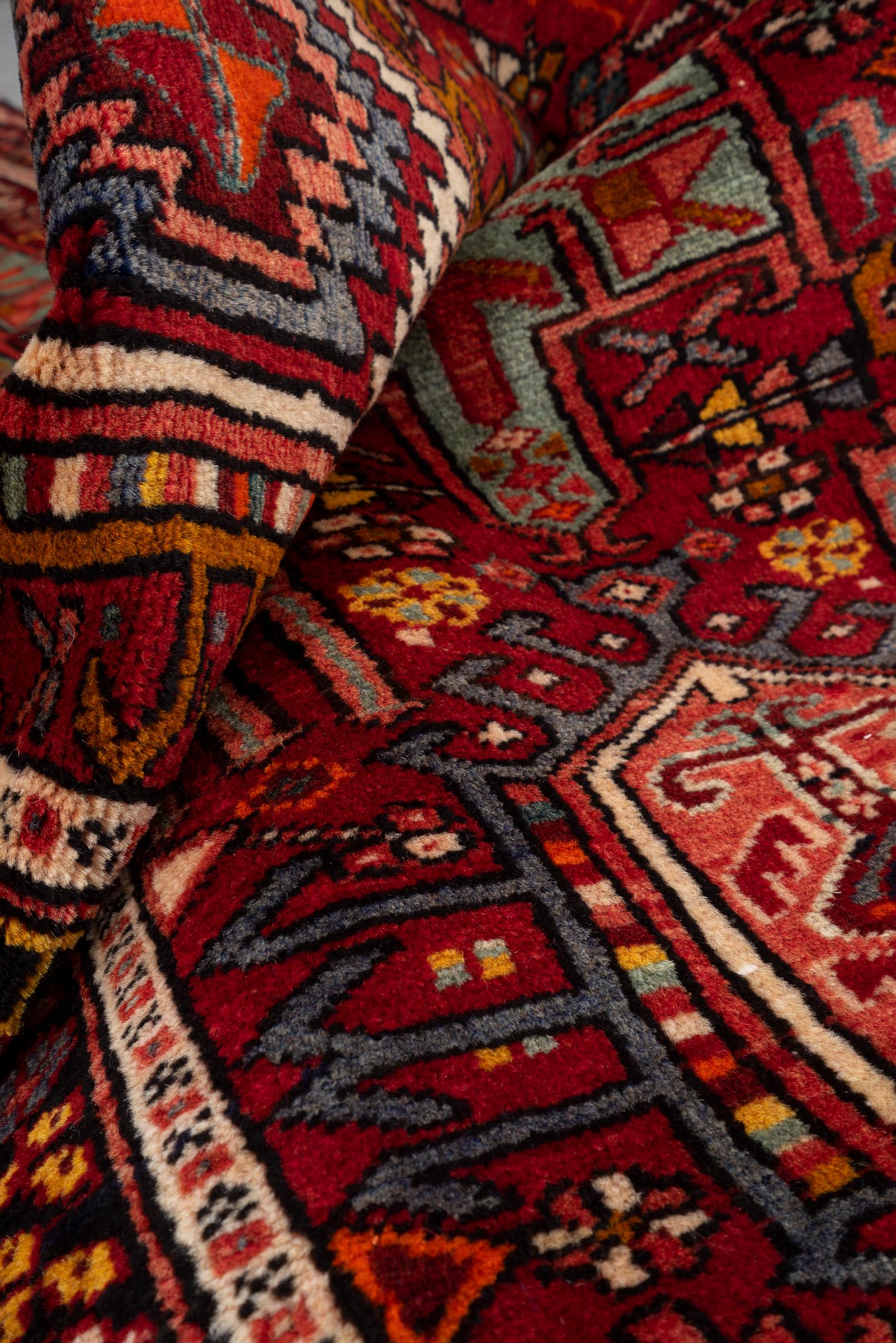 Vintage Qaraja Persian Runner Rug