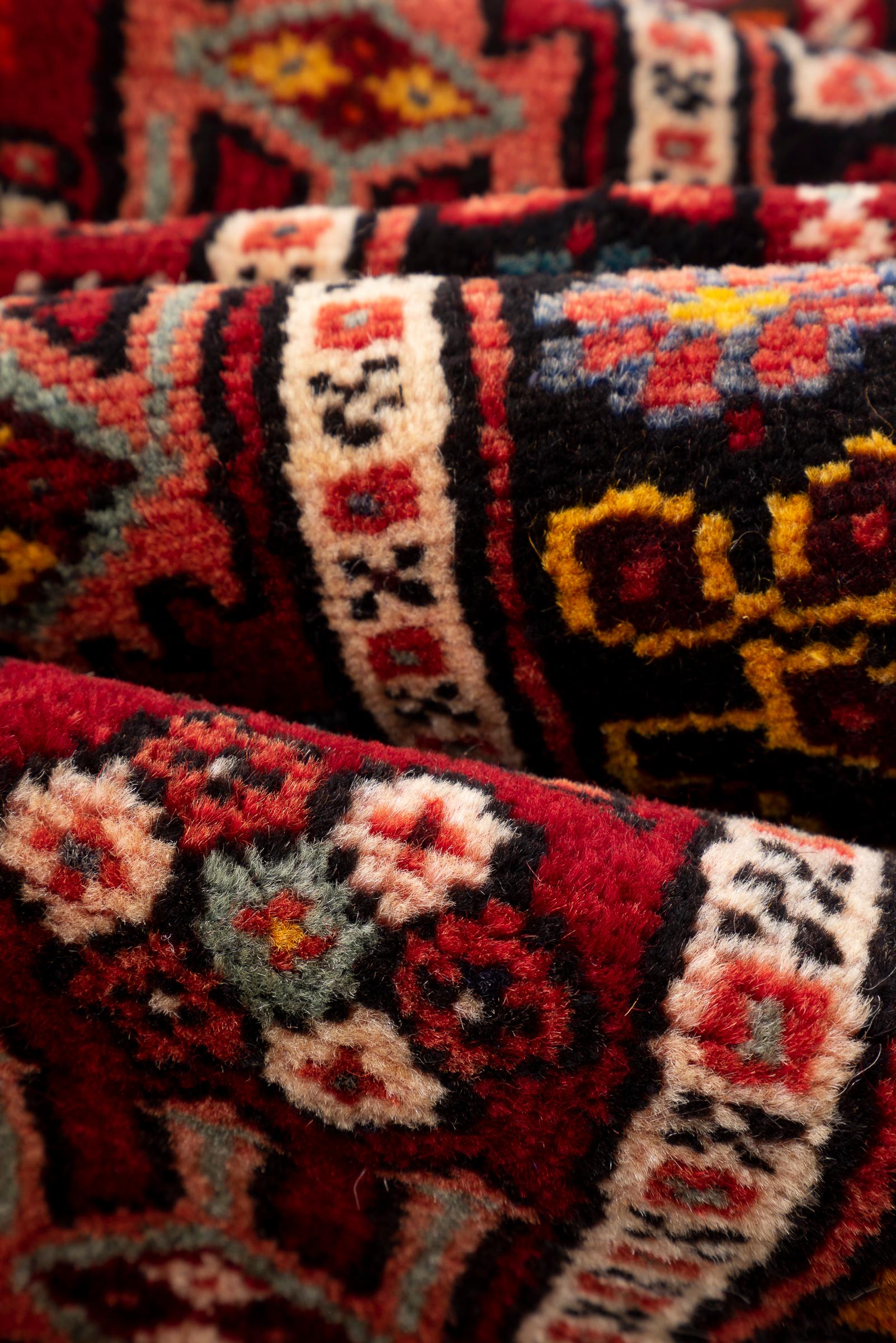 Vintage Qaraja Persian Runner Rug