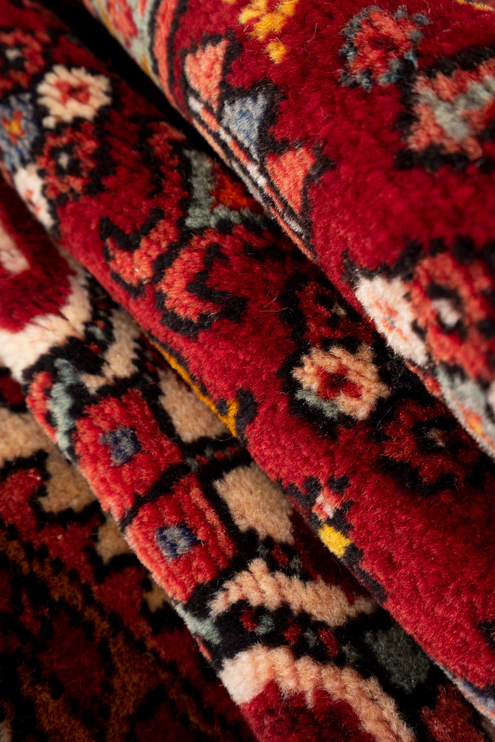 Vintage Qaraja Persian Runner Rug