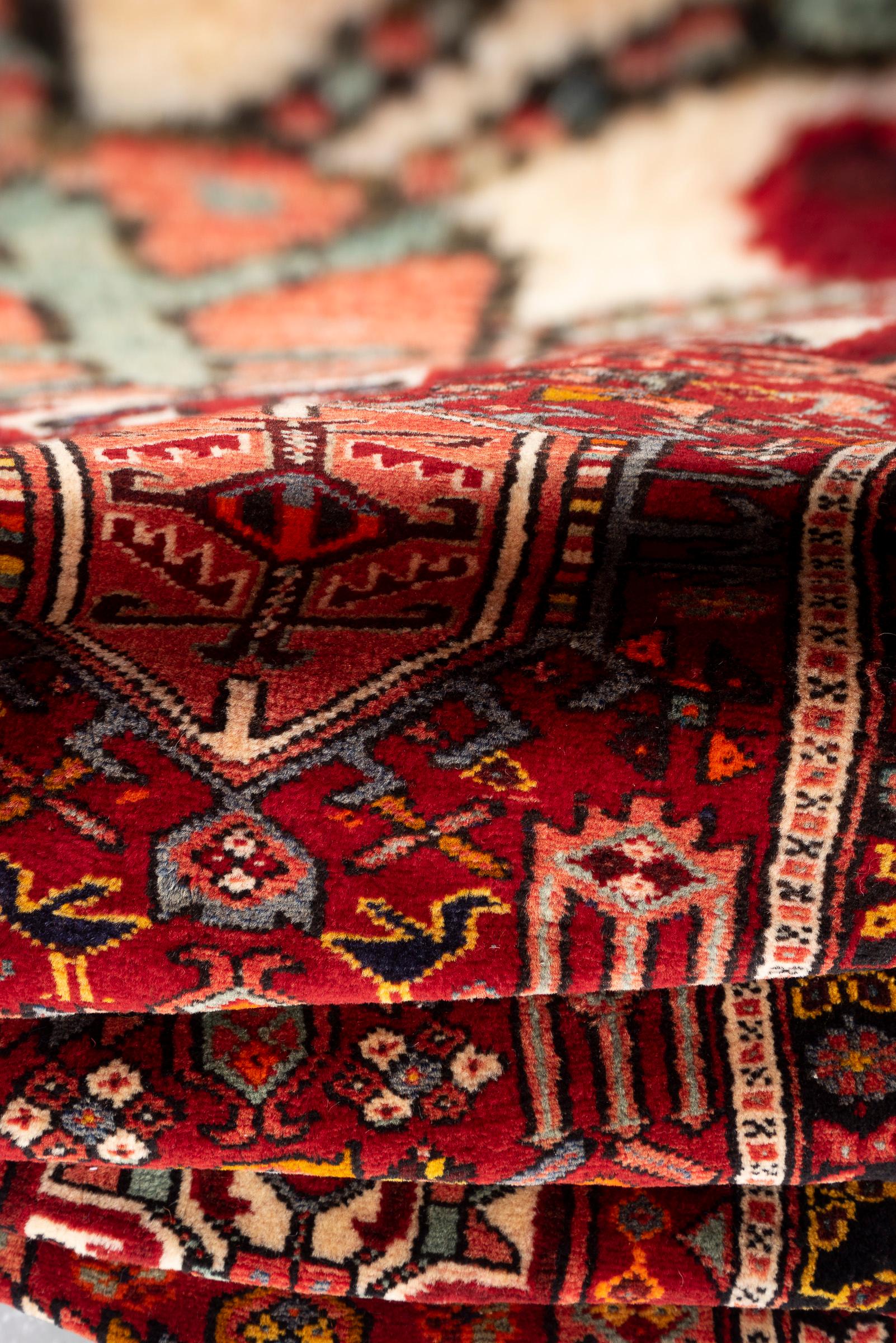 Vintage Qaraja Persian Runner Rug