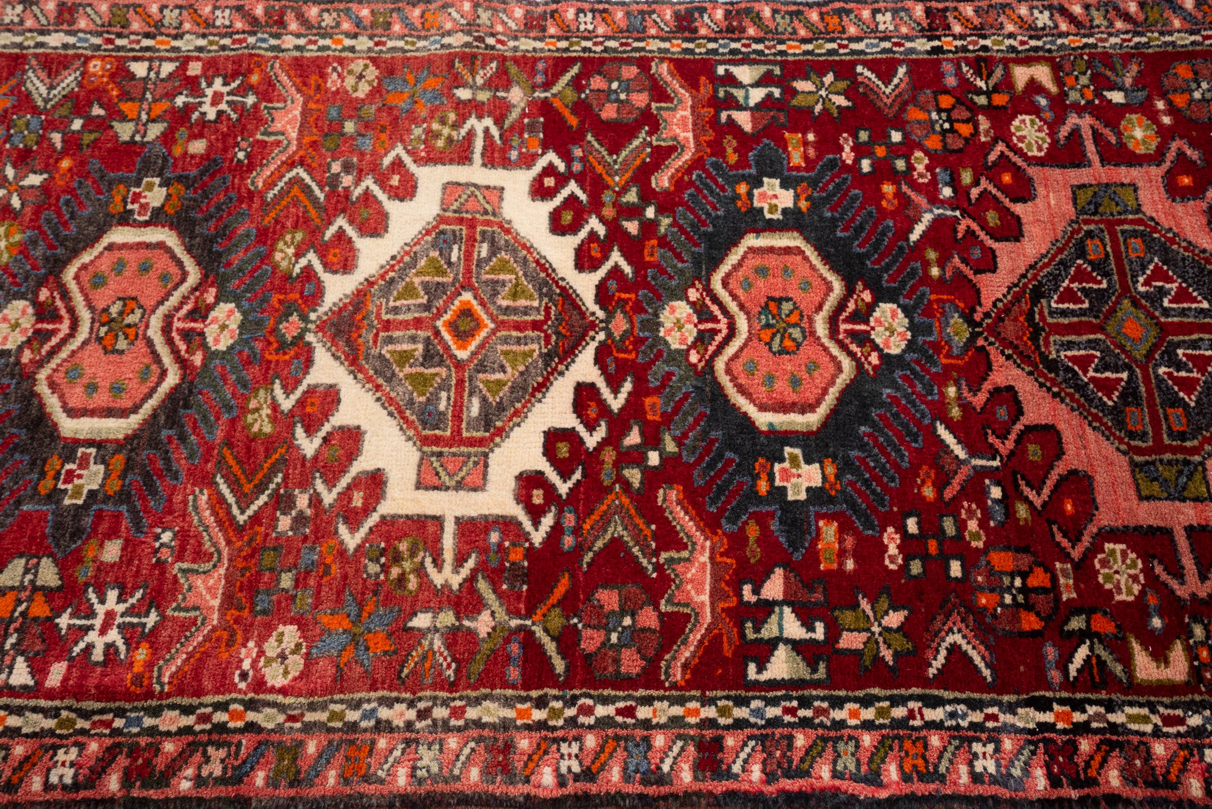 Vintage Qaraja Persian Runner Rug