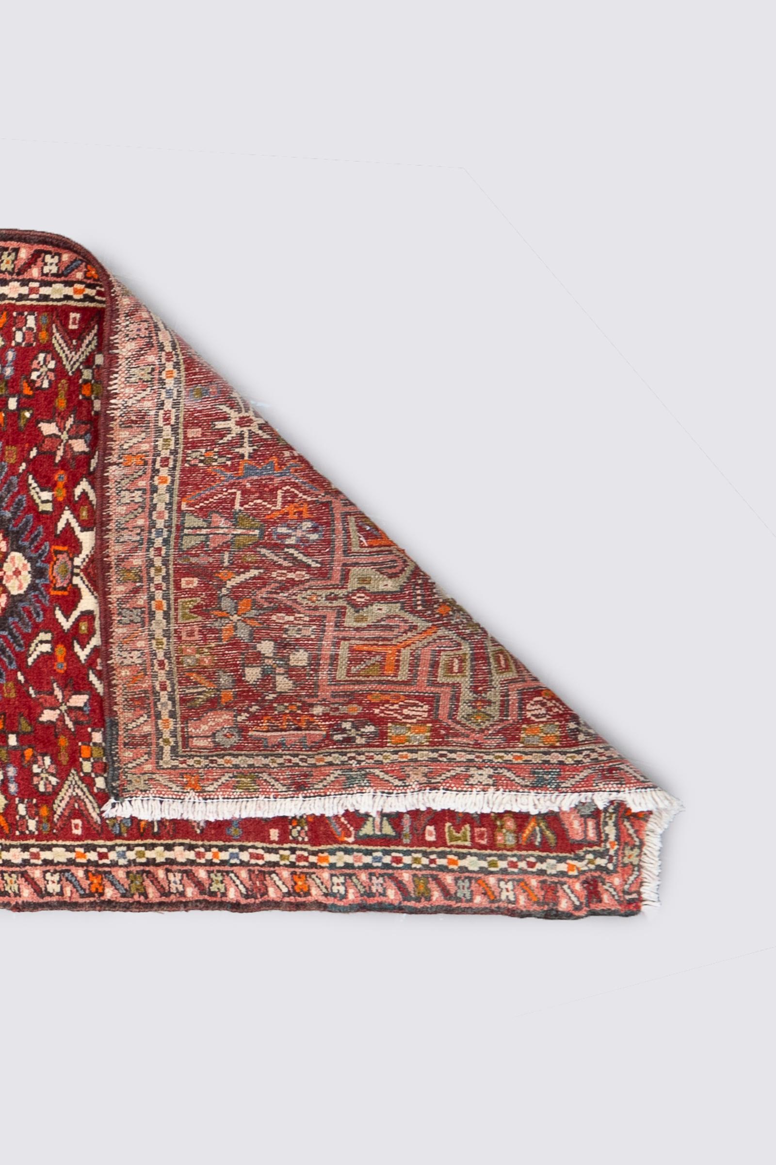 Vintage Qaraja Persian Runner Rug
