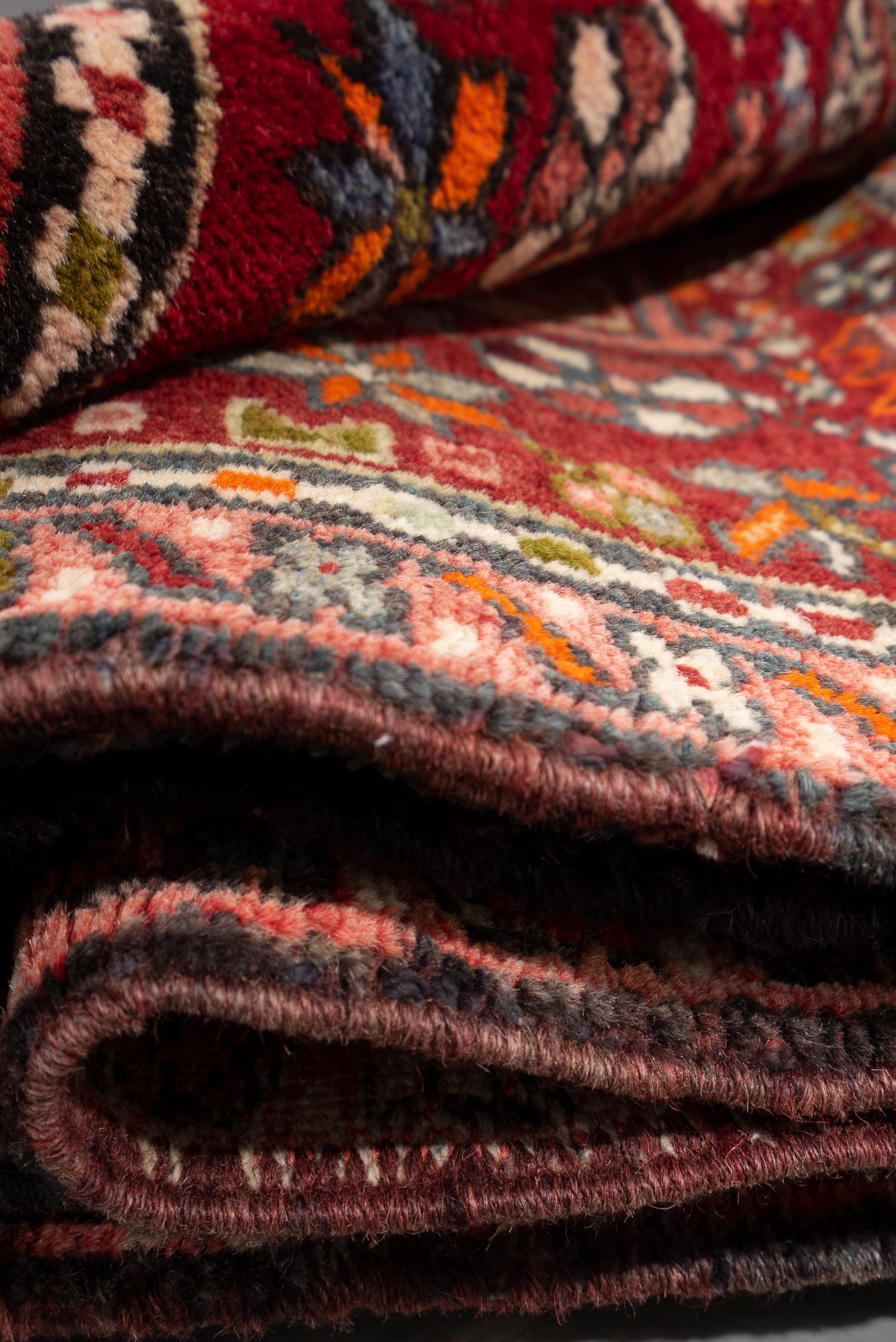 Vintage Qaraja Persian Runner Rug