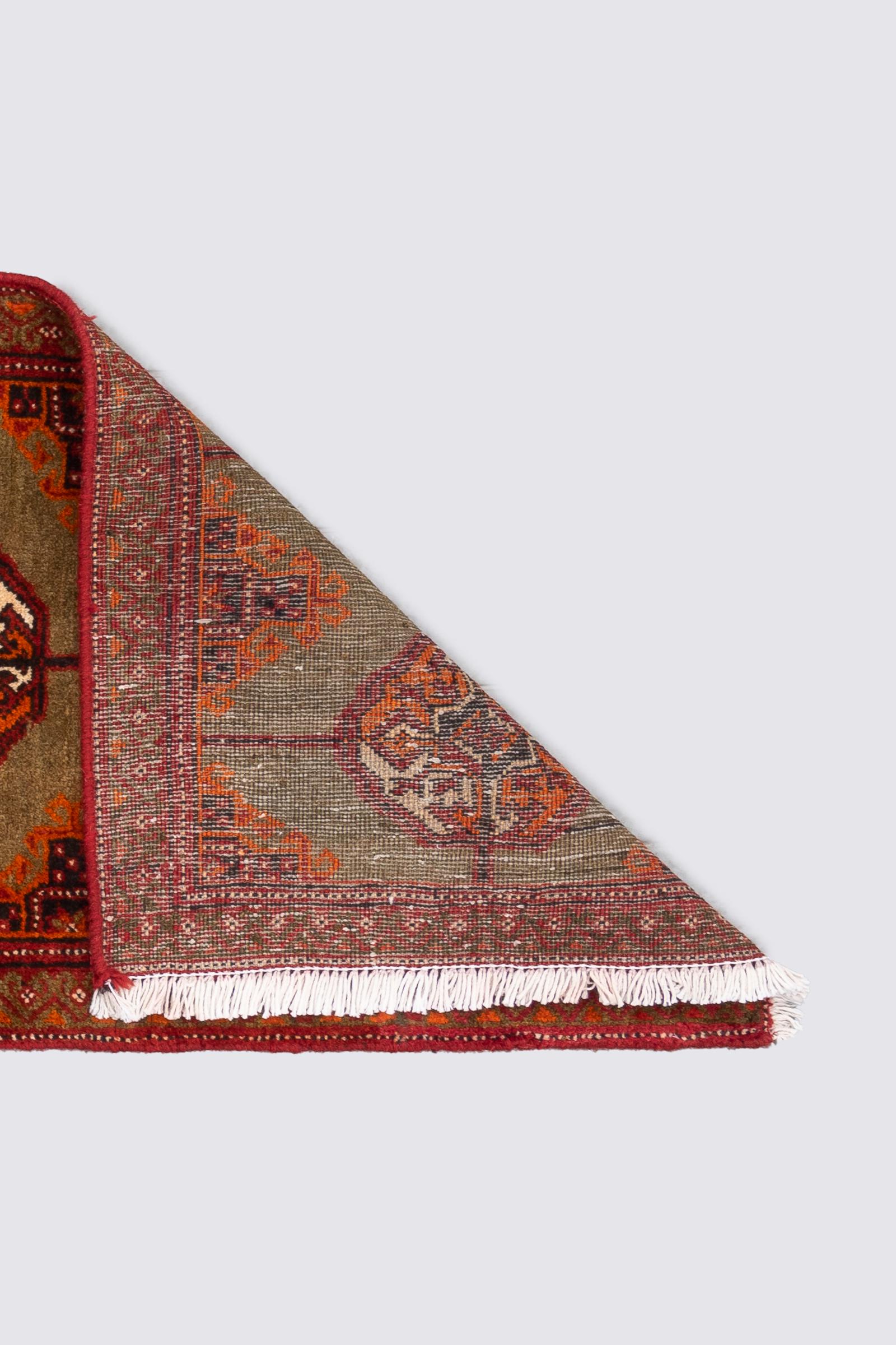 Torkaman Bukhara Persian Runner Rug
