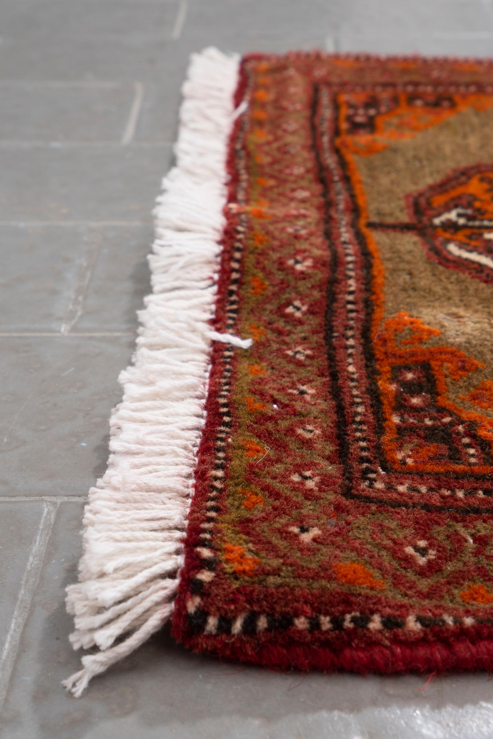Torkaman Bukhara Persian Runner Rug