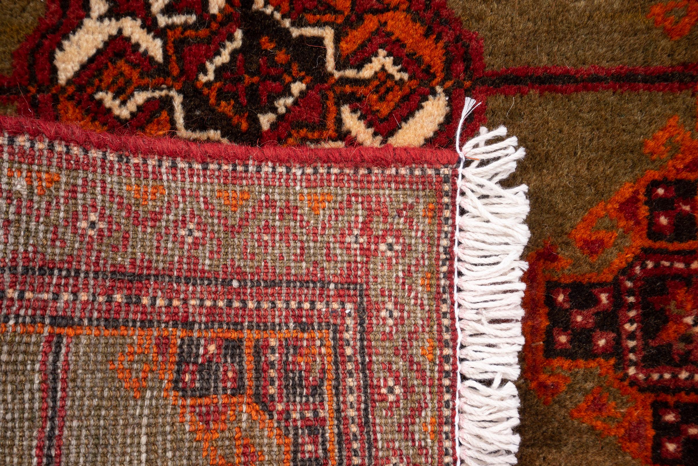 Torkaman Bukhara Persian Runner Rug