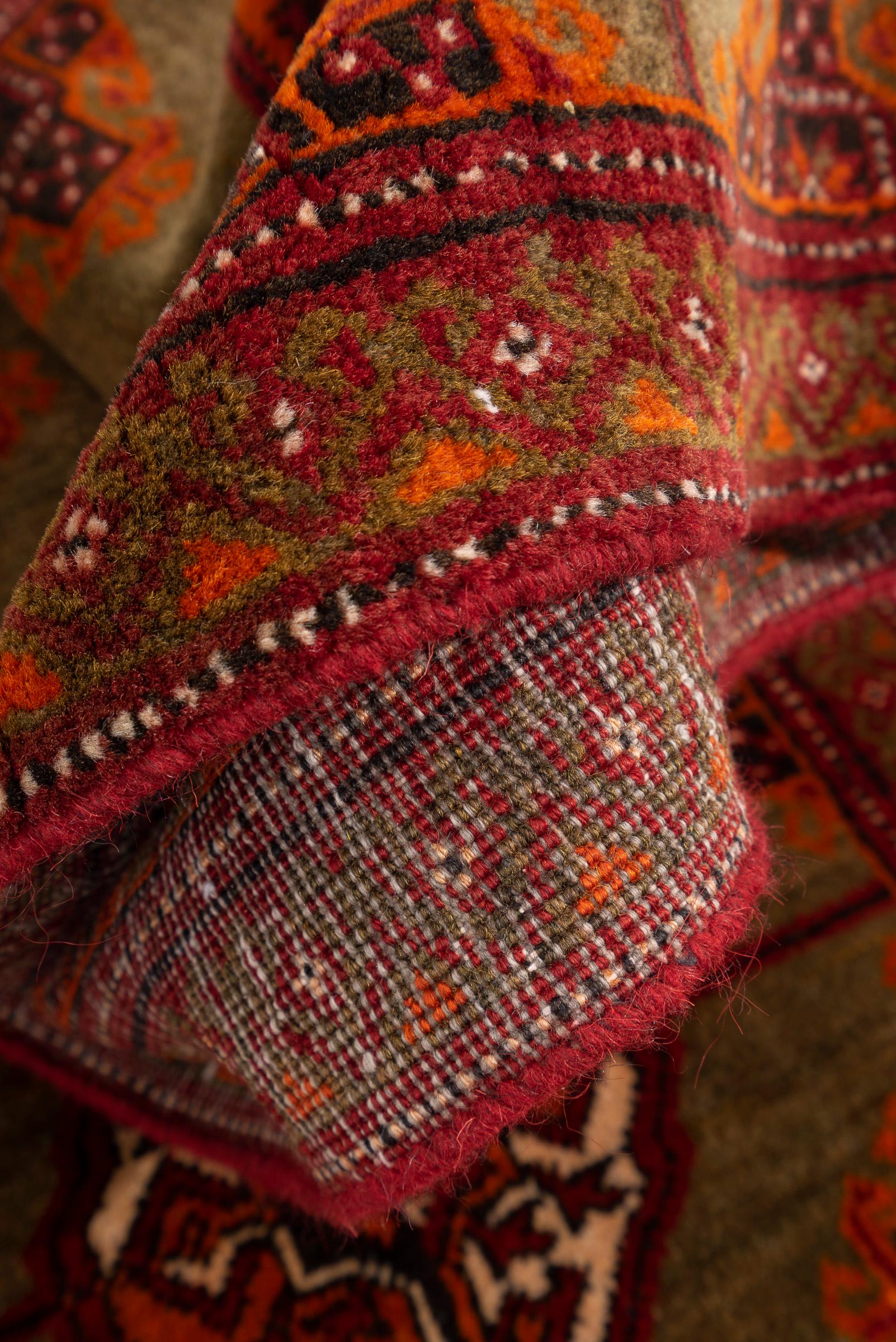 Torkaman Bukhara Persian Runner Rug