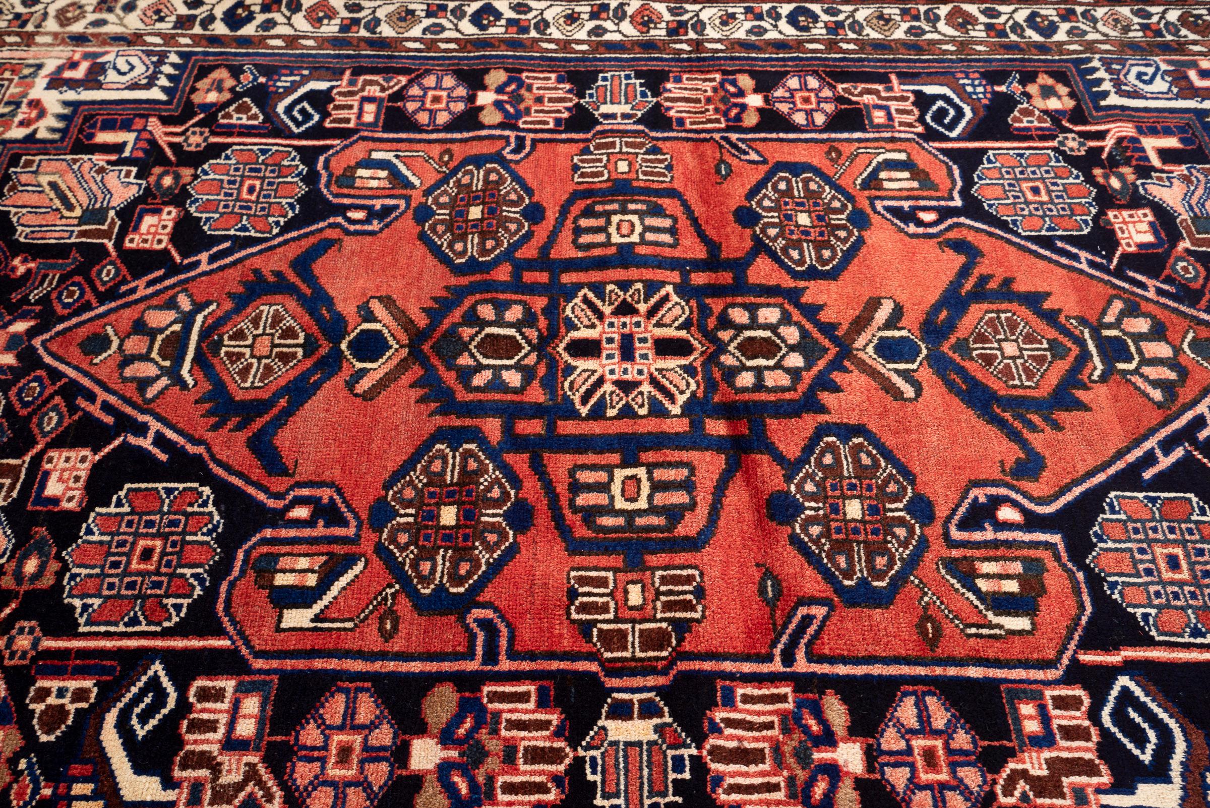 Vintage Nahavand Qaliche Persian Rug