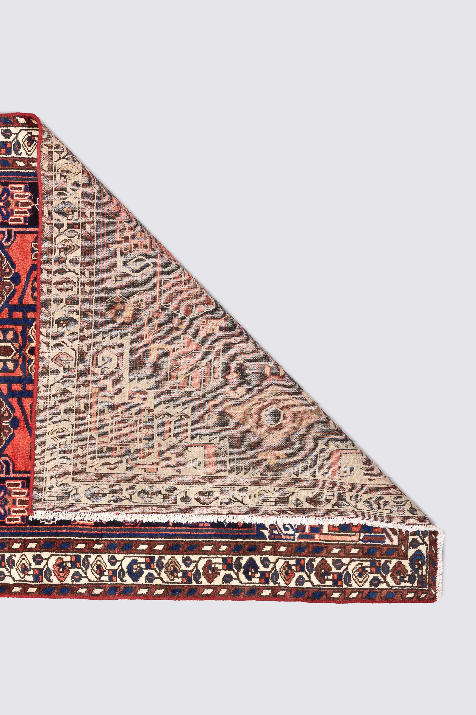 Vintage Nahavand Qaliche Persian Rug
