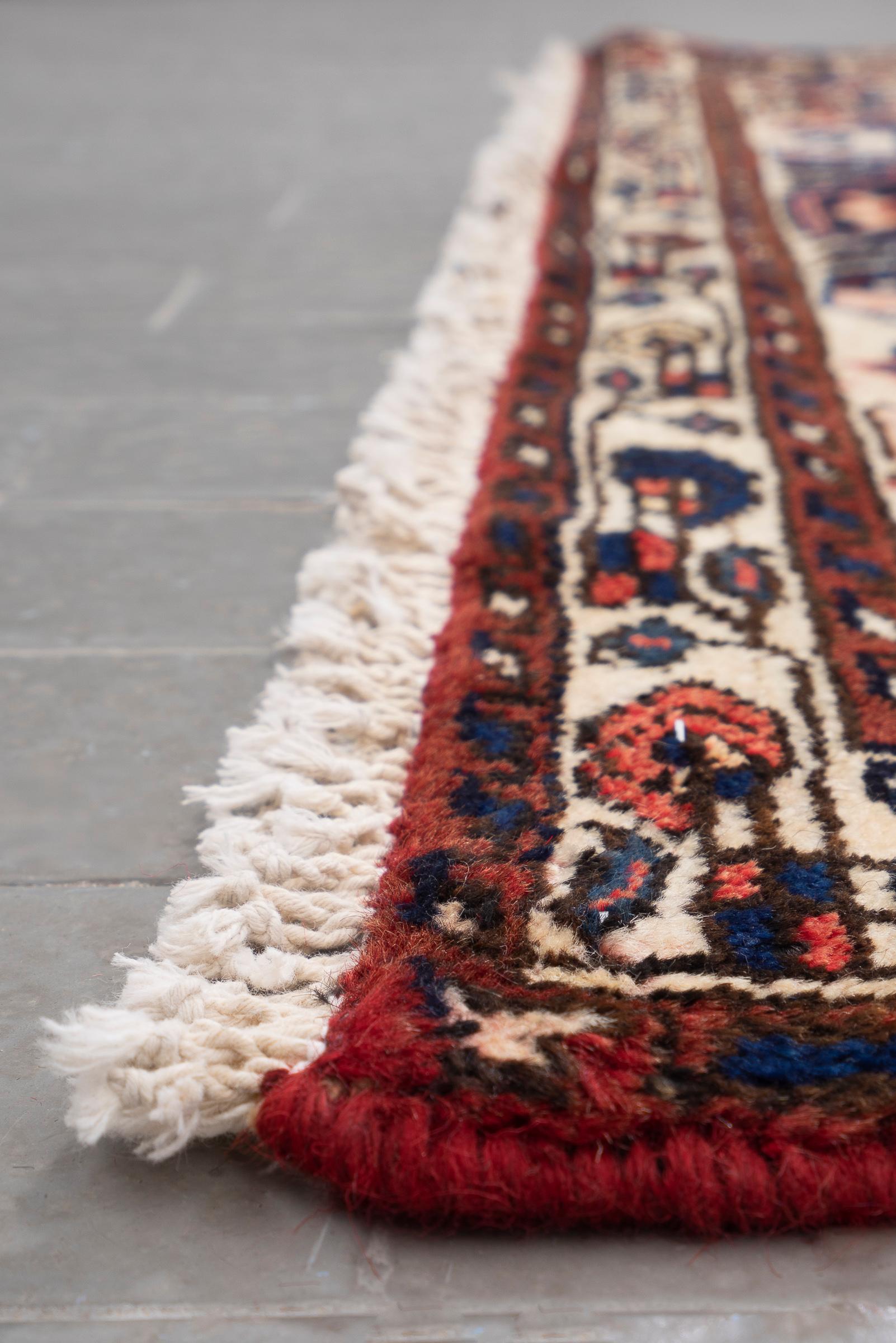 Vintage Nahavand Qaliche Persian Rug