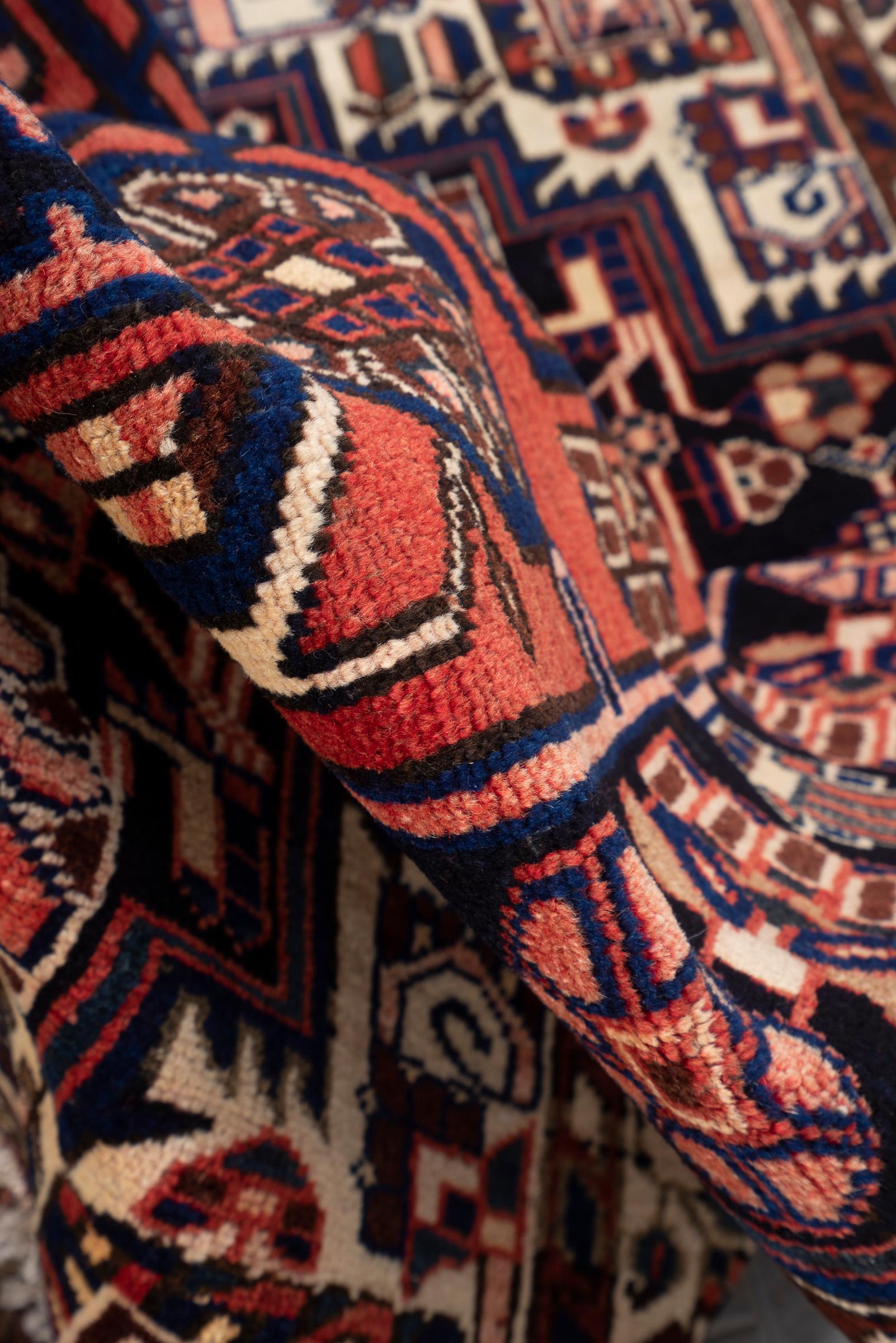Vintage Nahavand Qaliche Persian Rug
