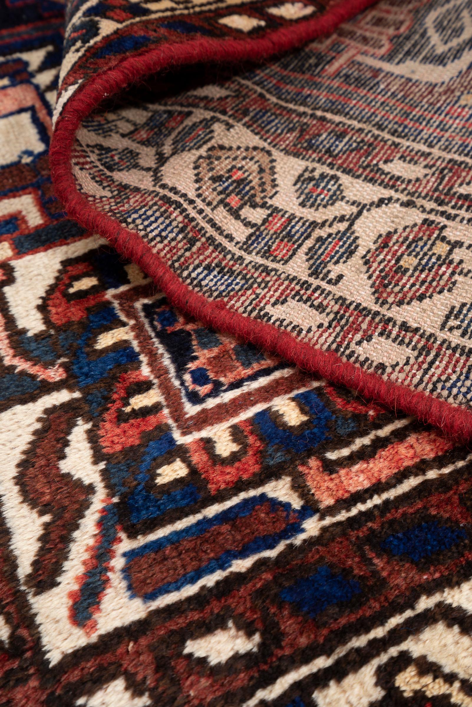 Vintage Nahavand Qaliche Persian Rug