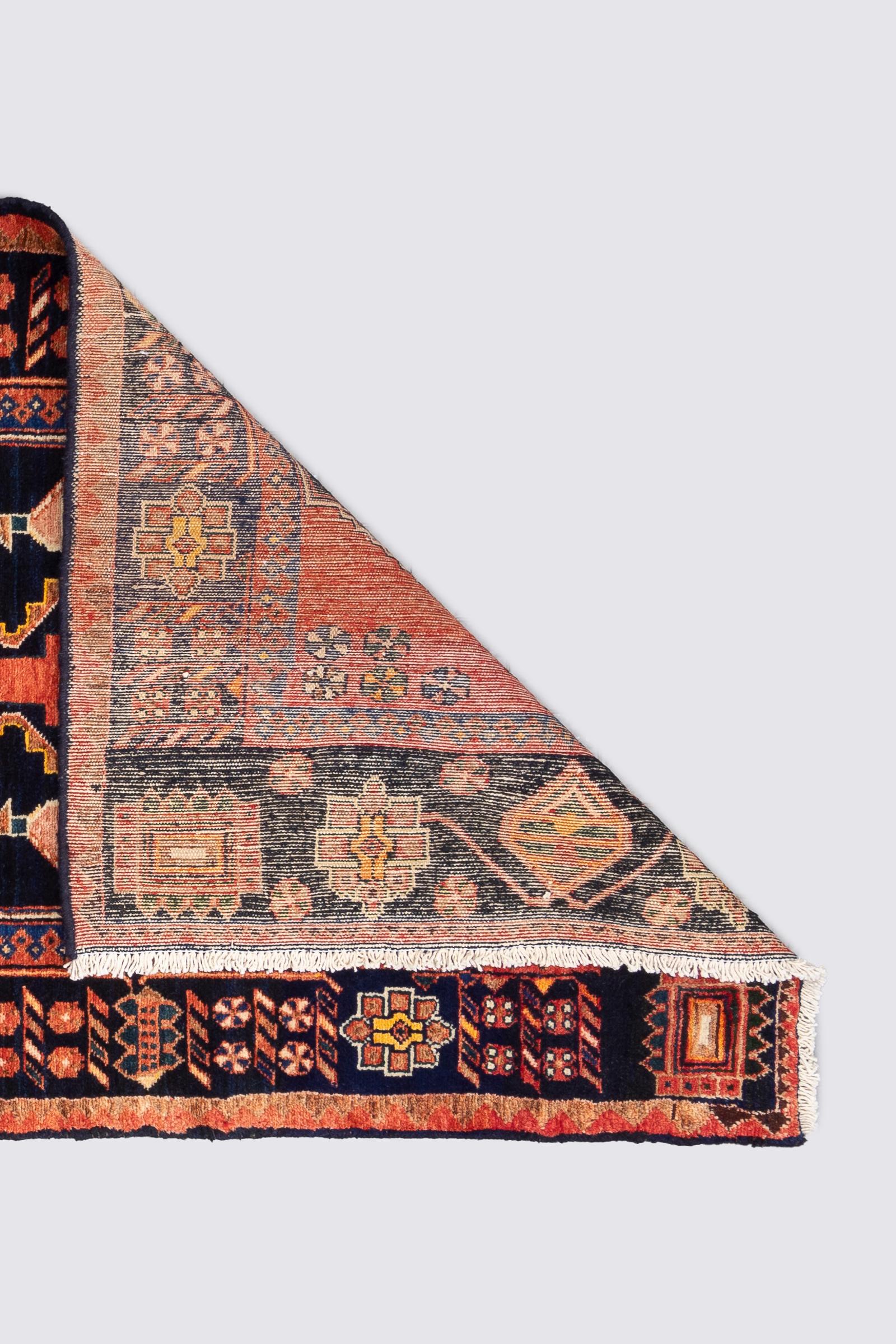 Vintage Shahsavan Persian Runner Rug