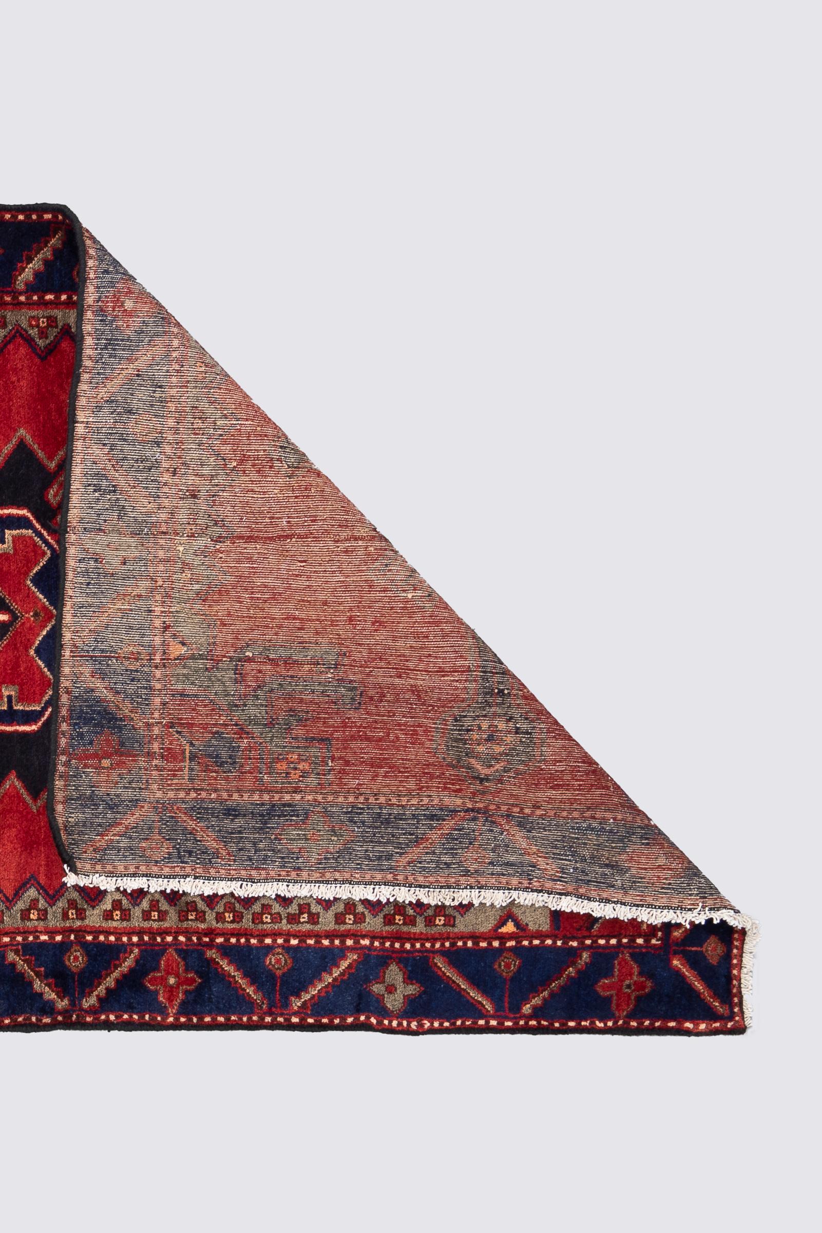 Vintage Saveh Persian Runner Rug