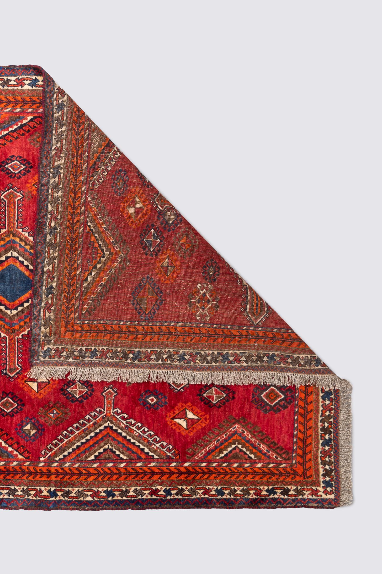 Antique Lor Fars Persian Rug