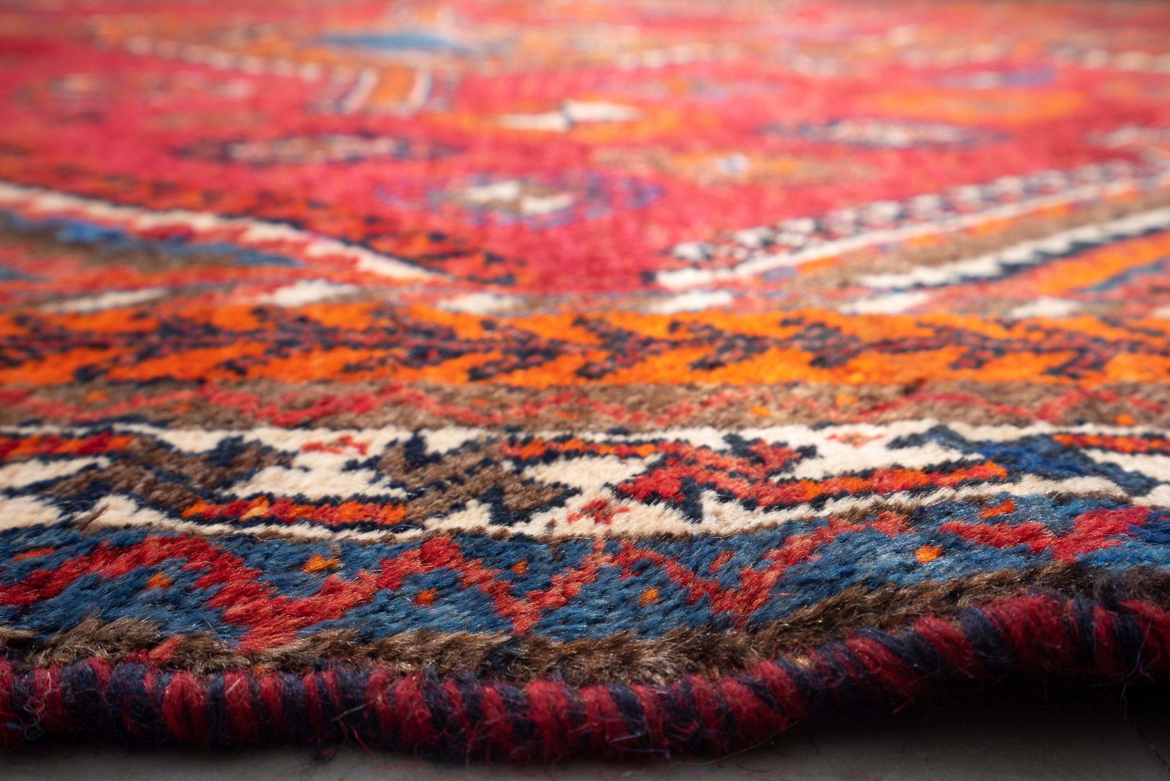 Antique Lor Fars Persian Rug