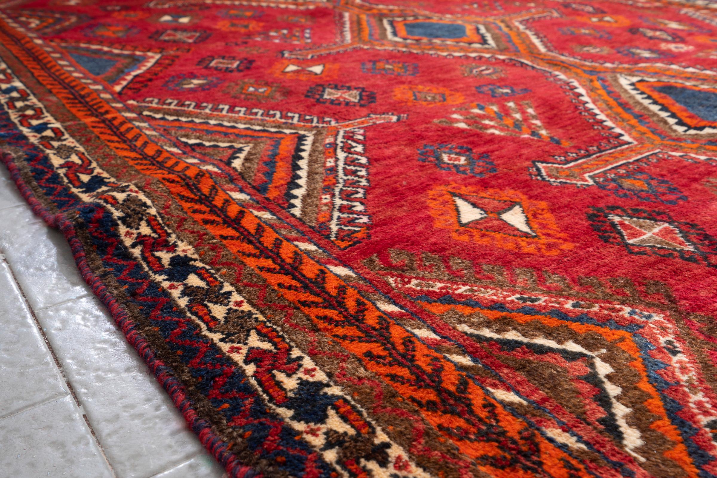 Antique Lor Fars Persian Rug