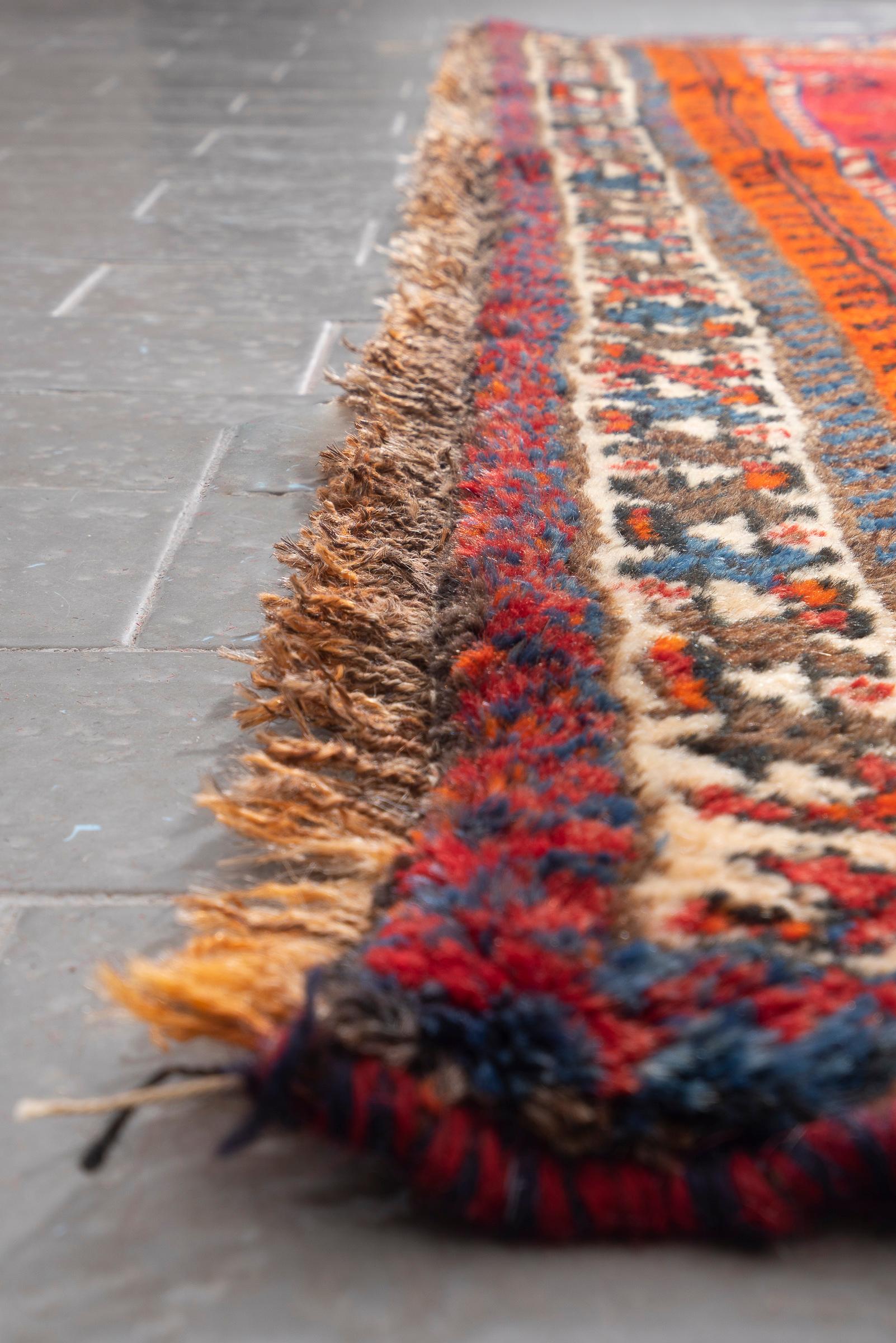 Antique Lor Fars Persian Rug