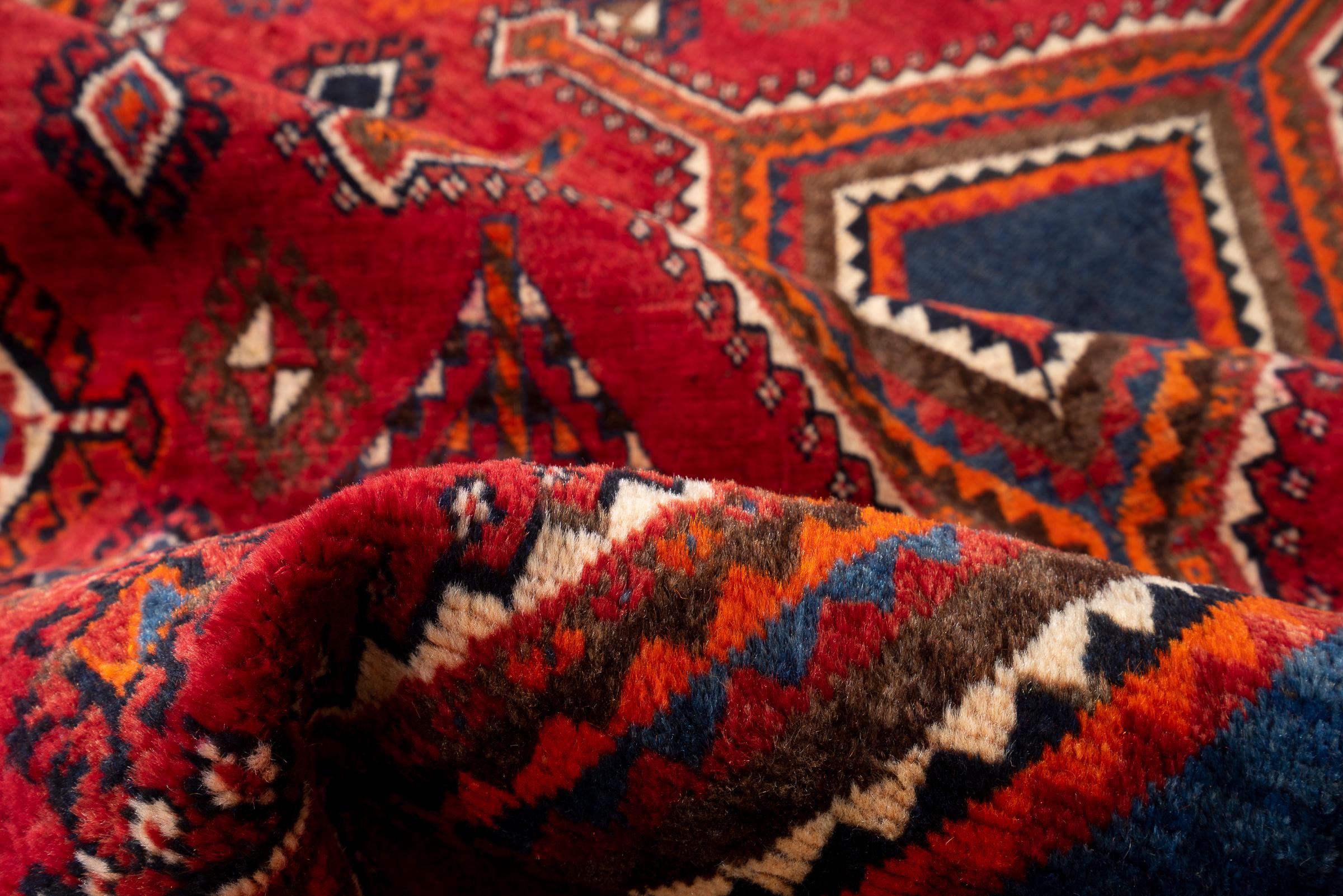 Antique Lor Fars Persian Rug