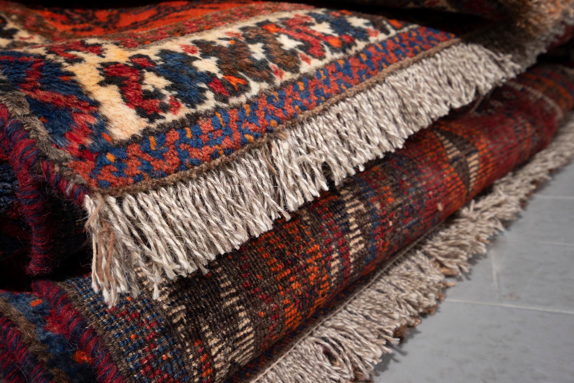 Antique Lor Fars Persian Rug