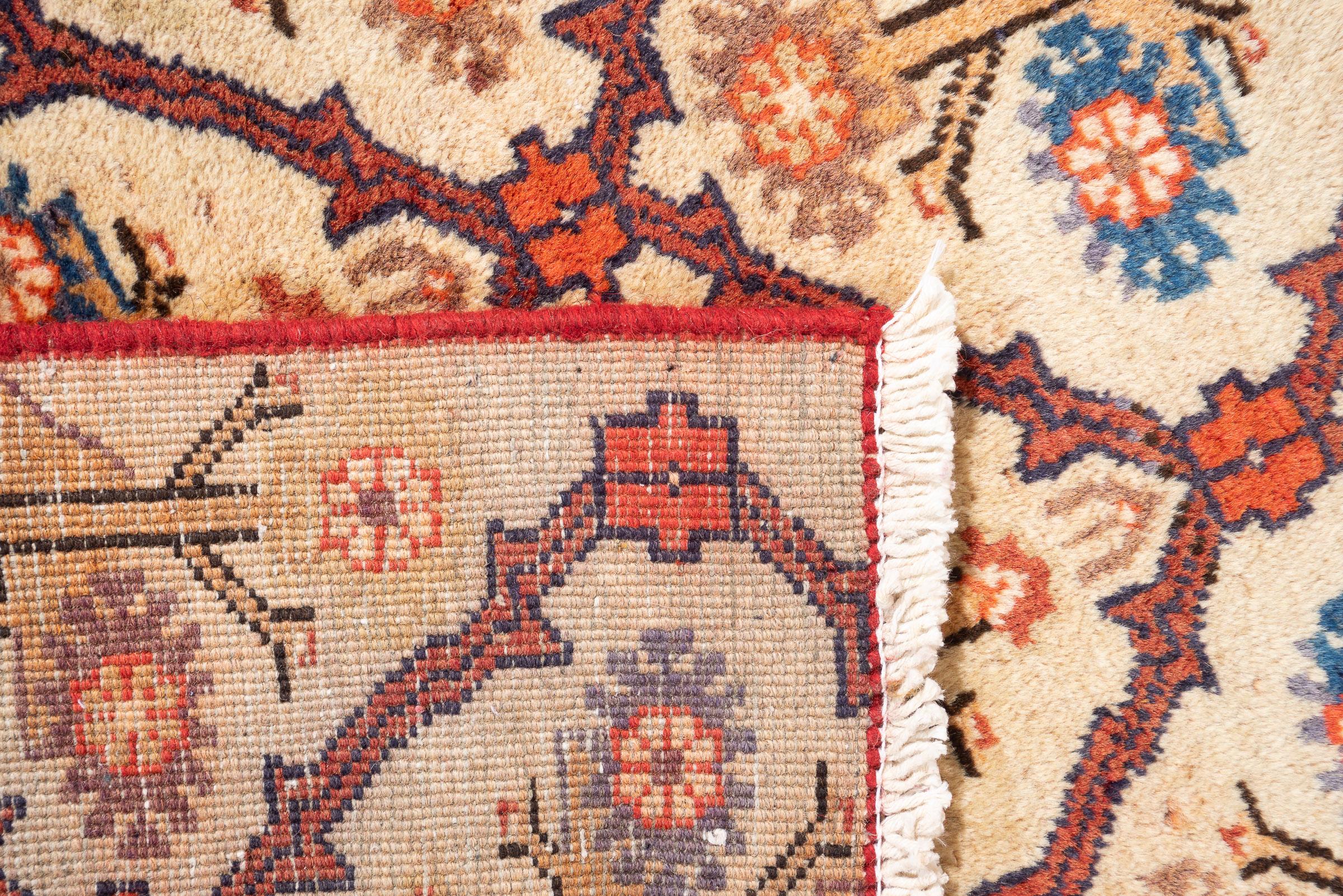Vintage Bijar Vases Persian Rug