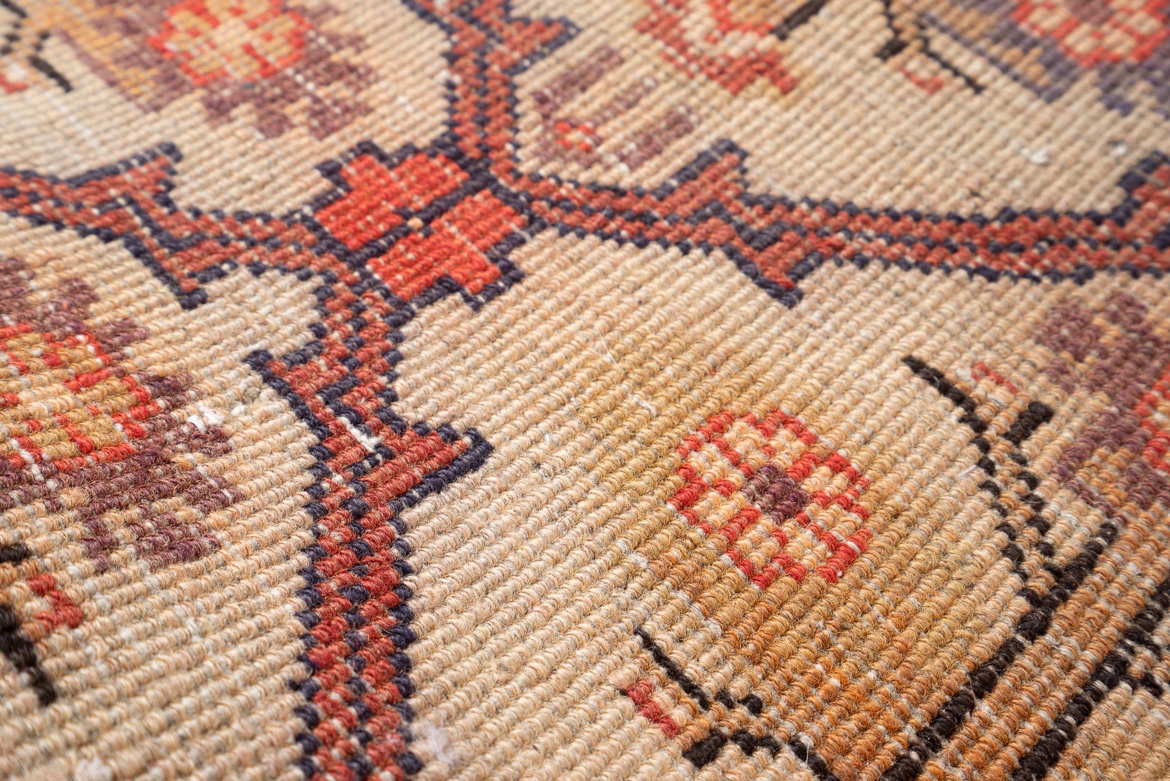 Vintage Bijar Vases Persian Rug