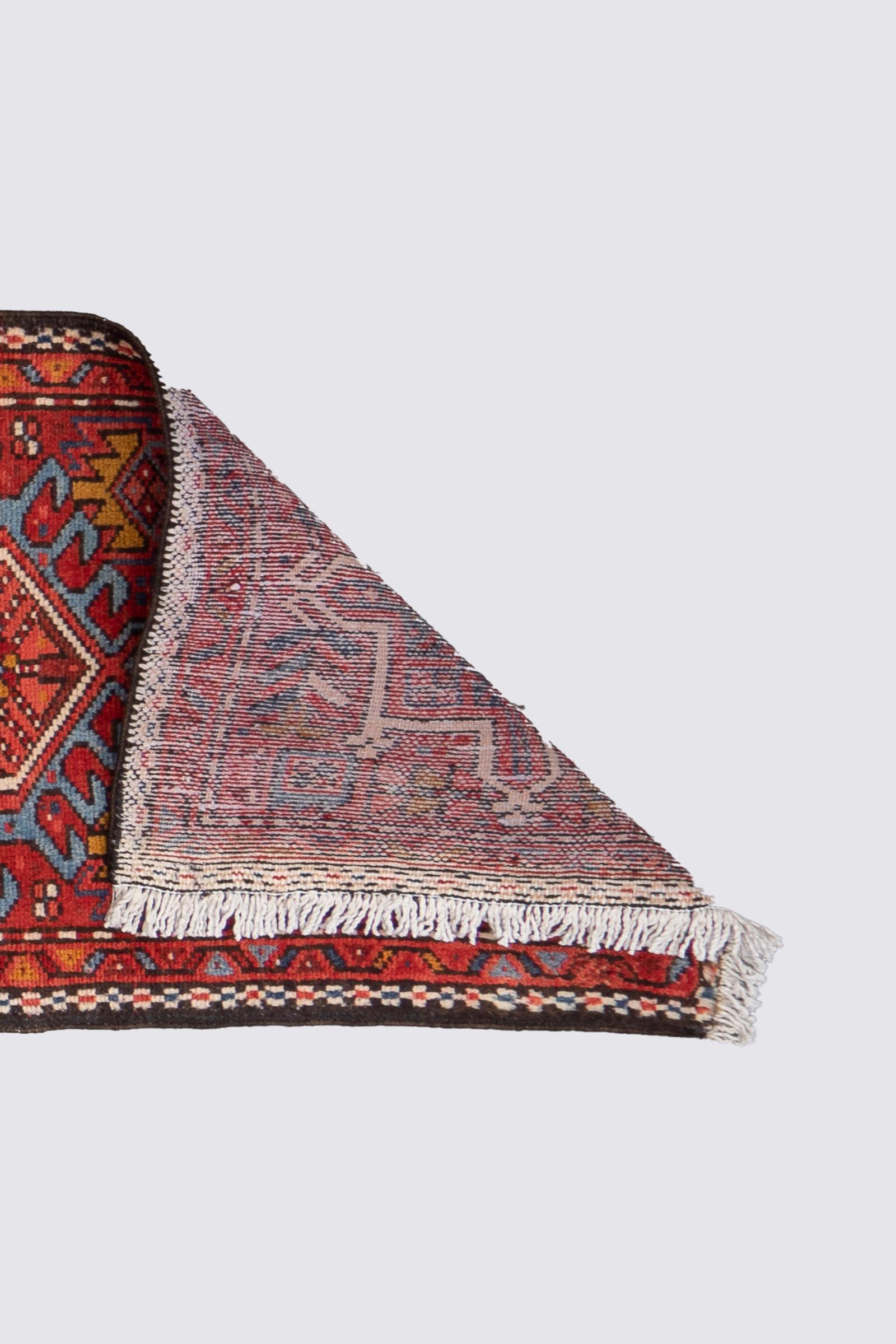 Vintage Qaraja Persian Runner Rug