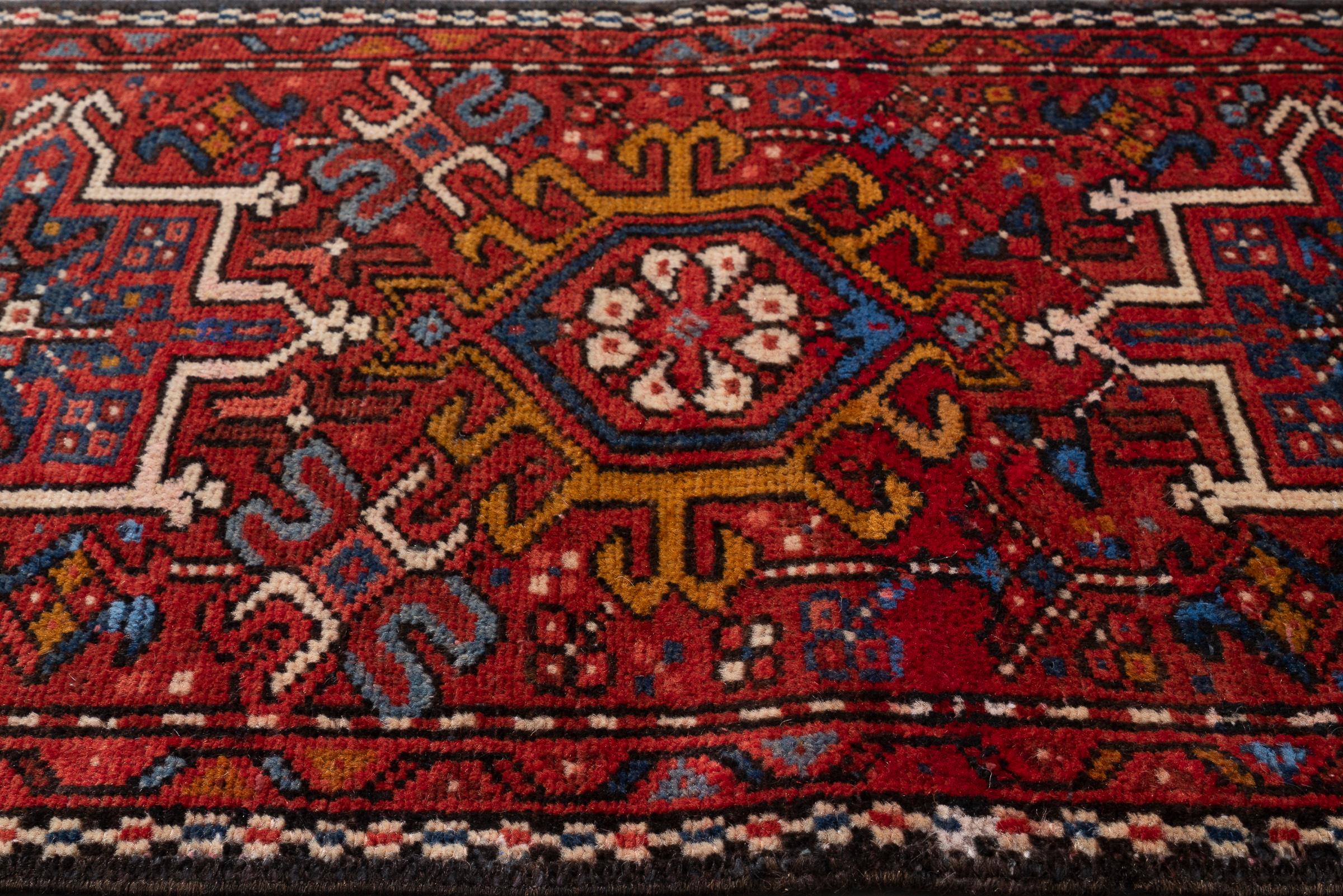 Vintage Qaraja Persian Runner Rug