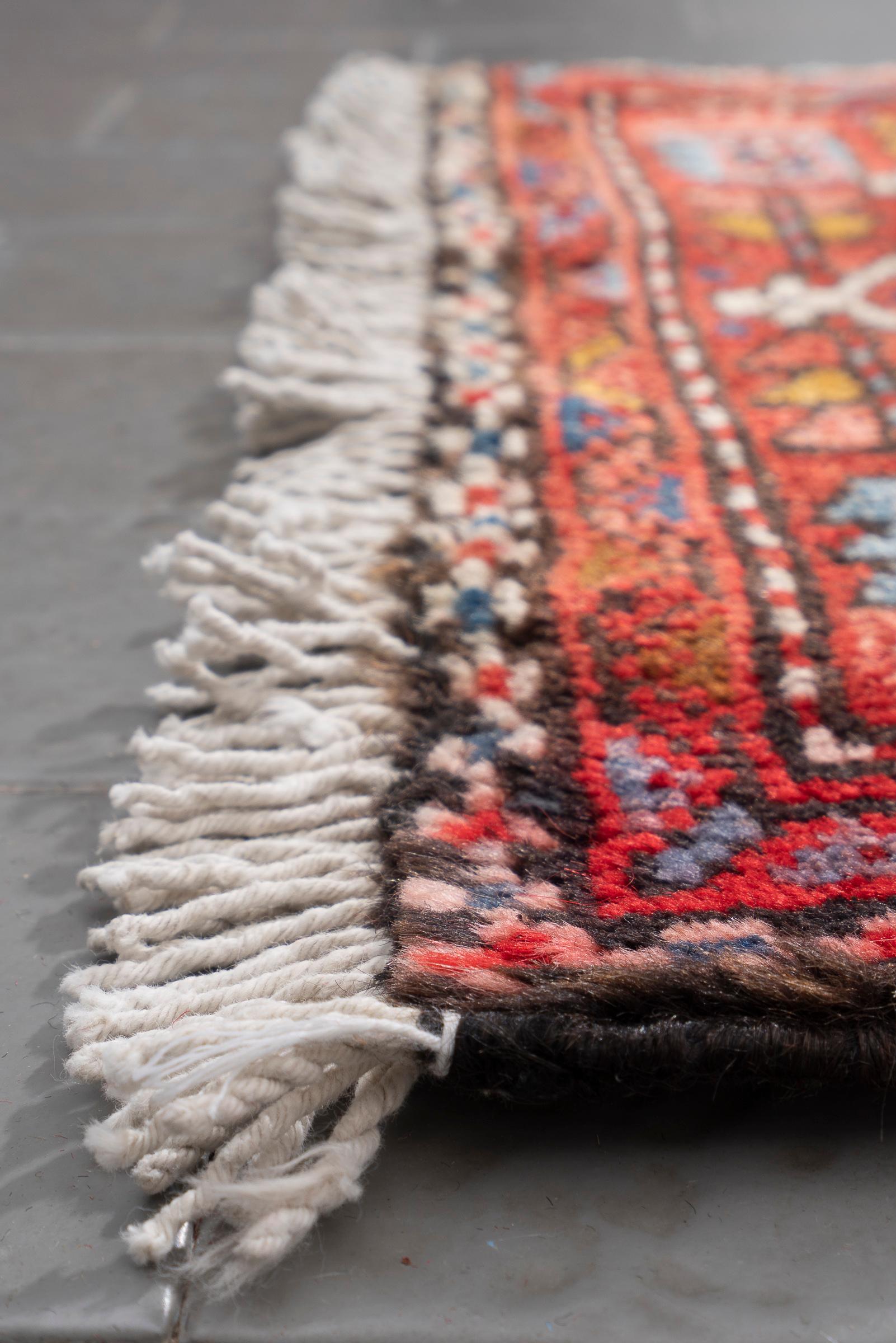 Vintage Qaraja Persian Runner Rug