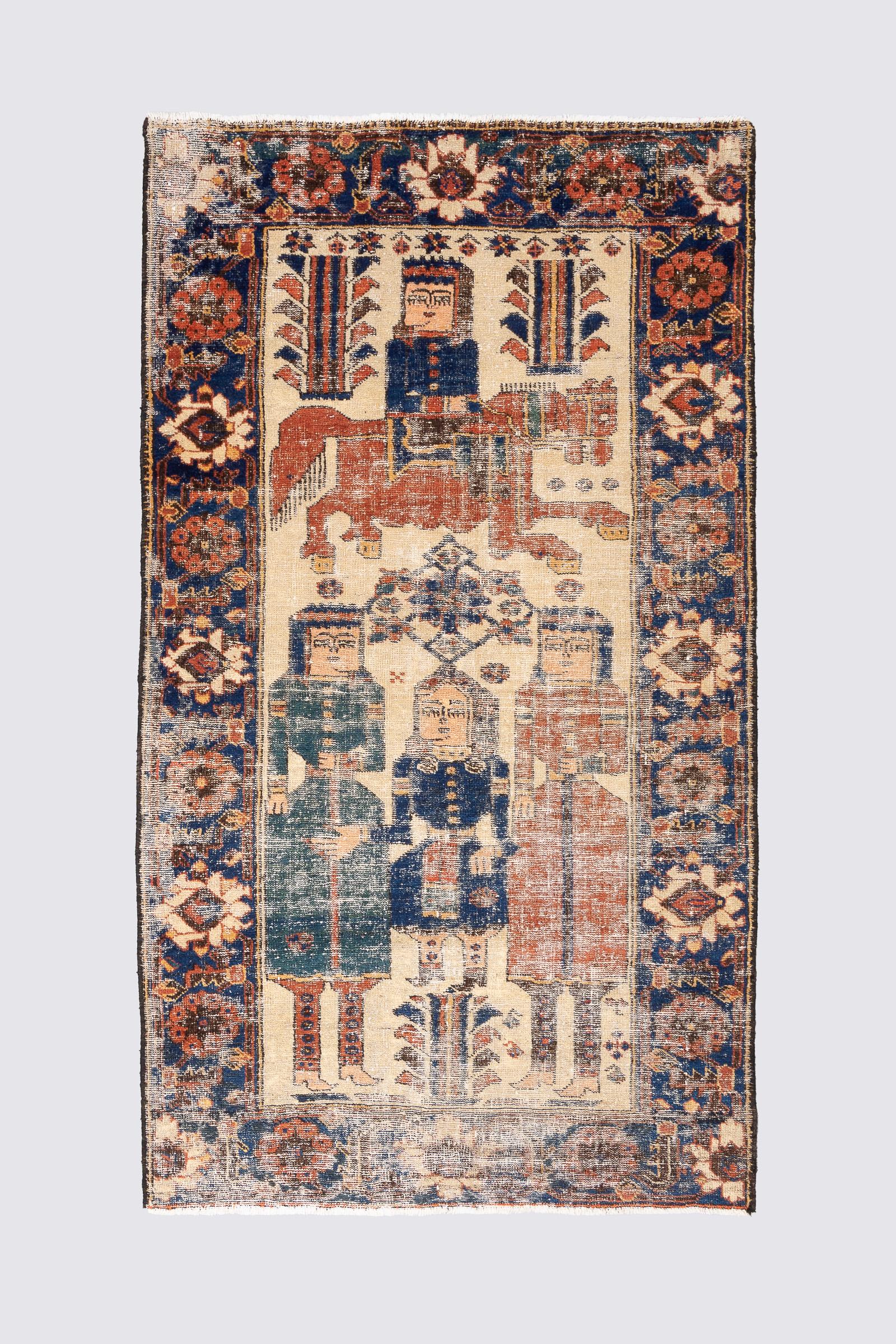 Antique Hooshang Shahi Carpet 2.4SQM