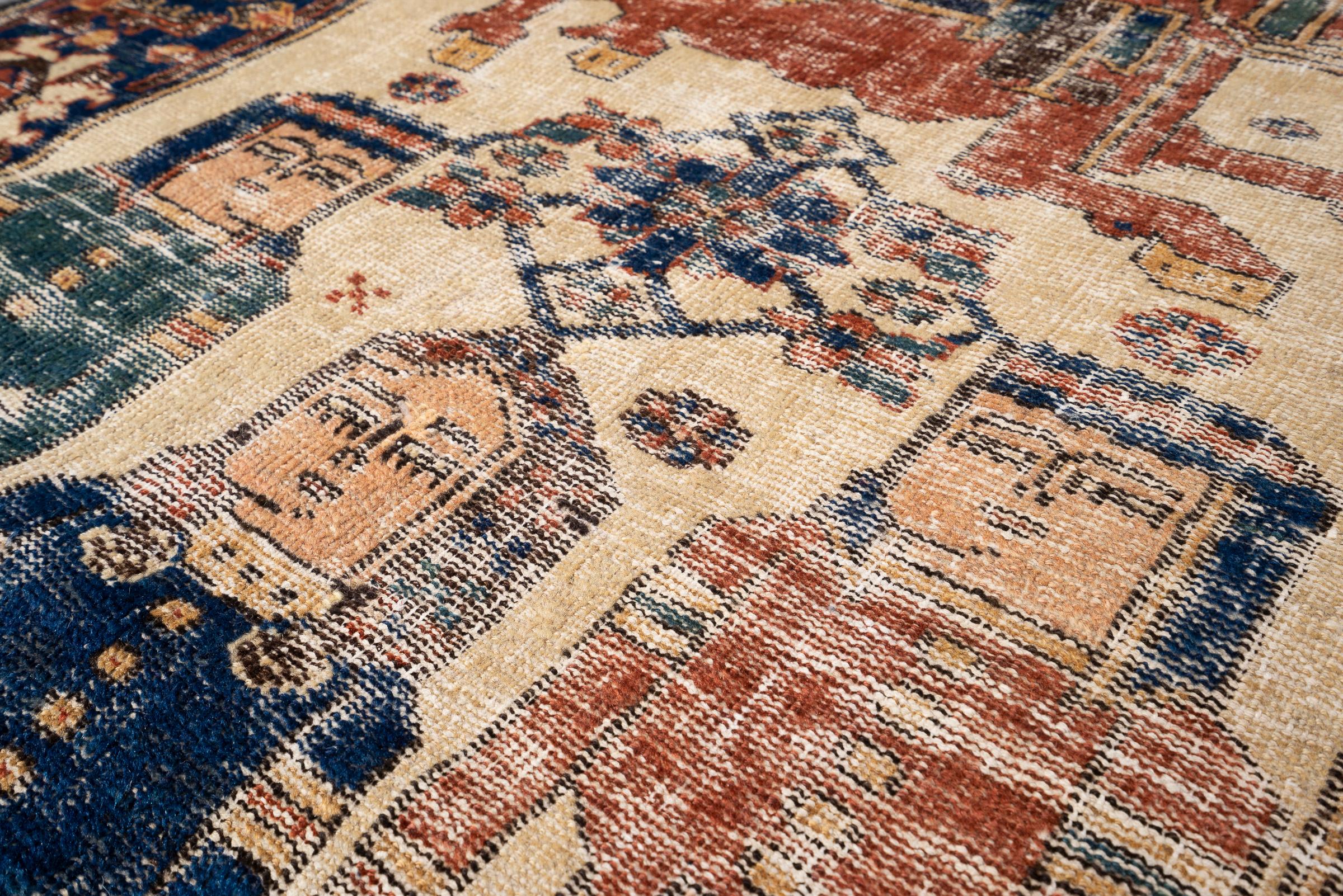 Antique Hooshang Shahi Persian Rug
