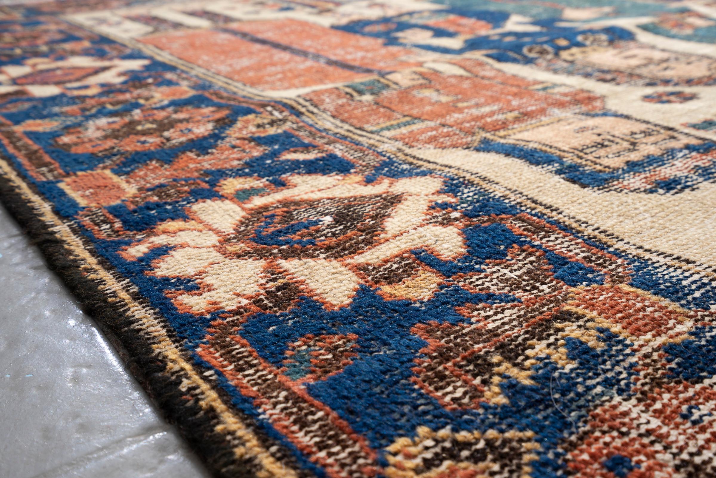 Antique Hooshang Shahi Persian Rug