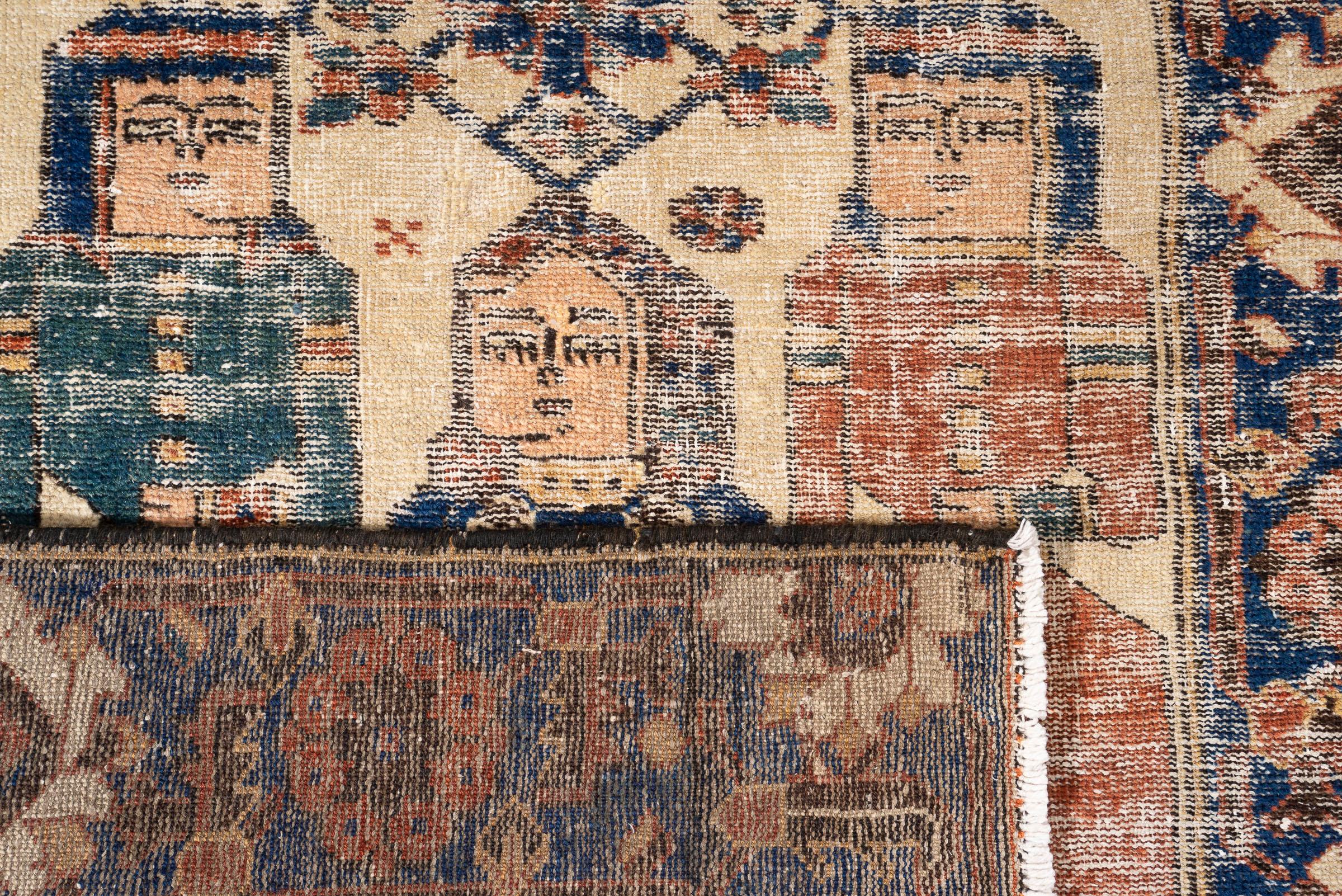 Antique Hooshang Shahi Persian Rug