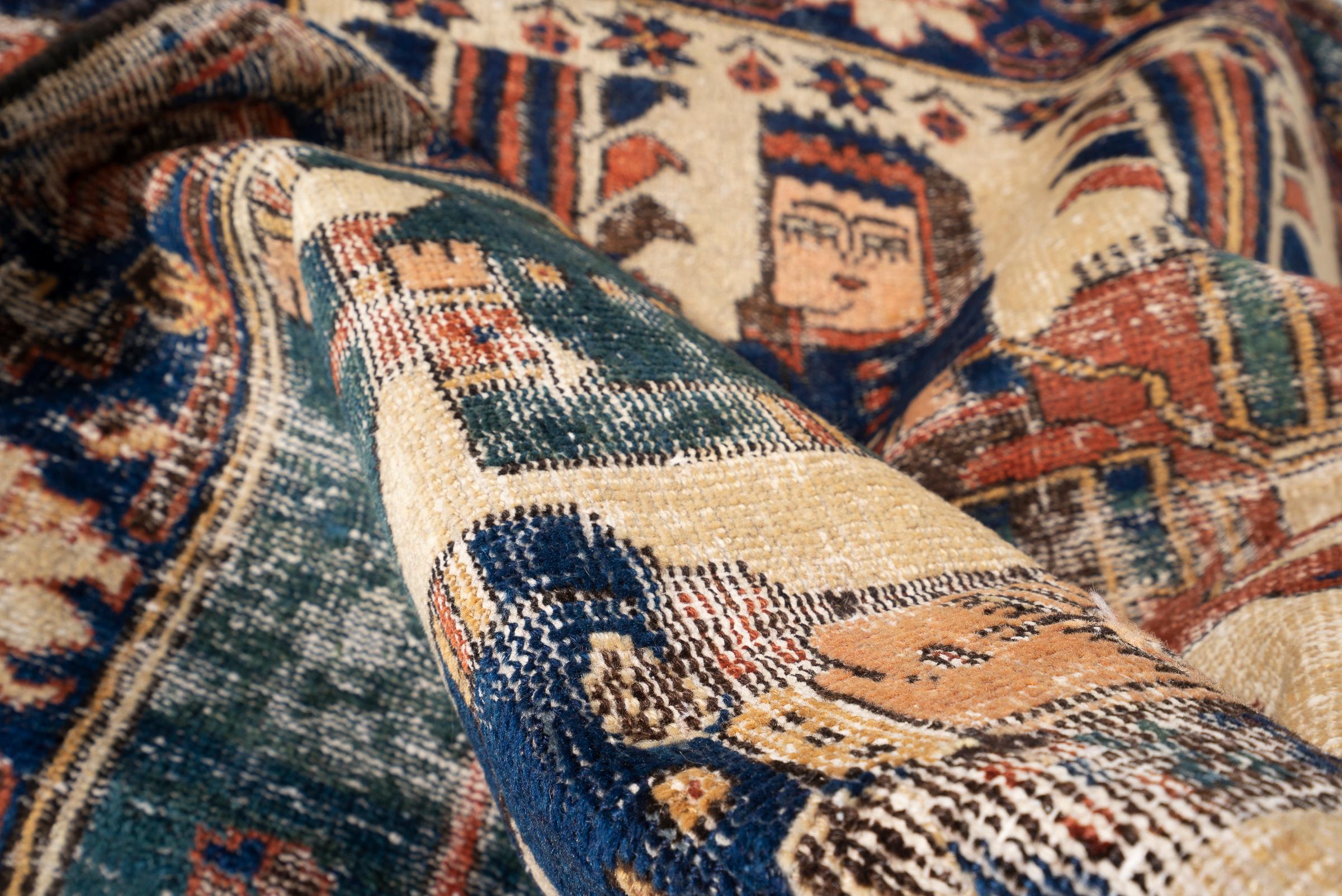 Antique Hooshang Shahi Persian Rug