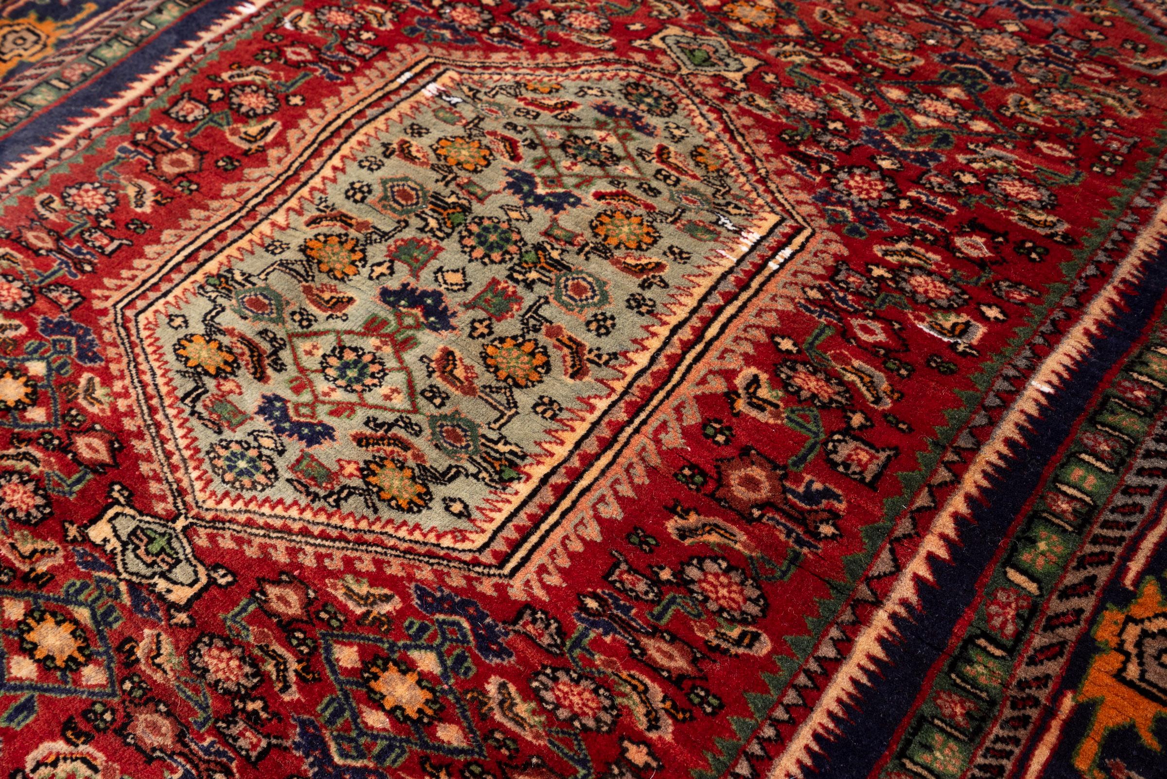 Antique Fine Bijar Persian Rug