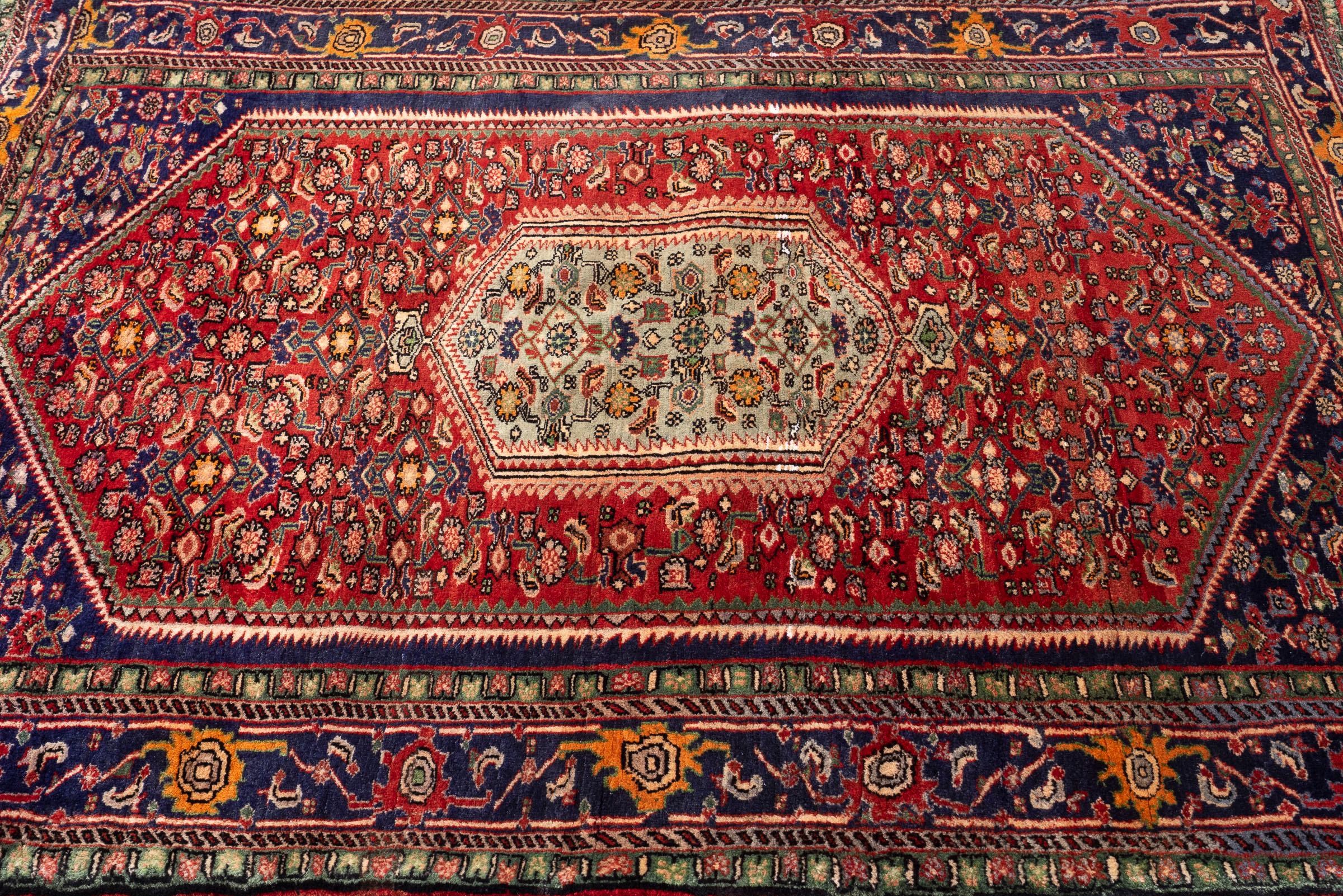 Antique Fine Bijar Persian Rug