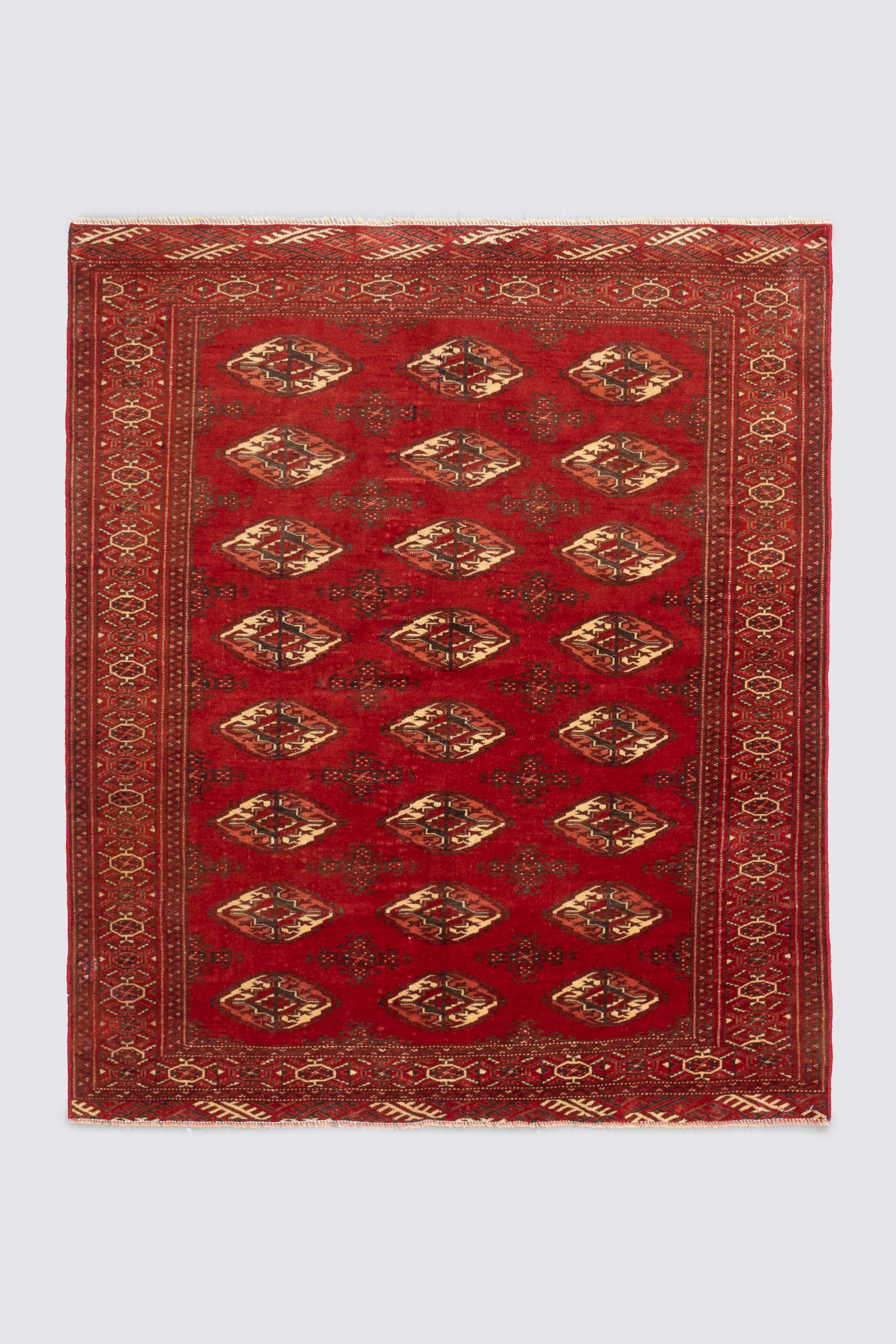Vintage Torkaman Bukhara Carpet 1.7SQM