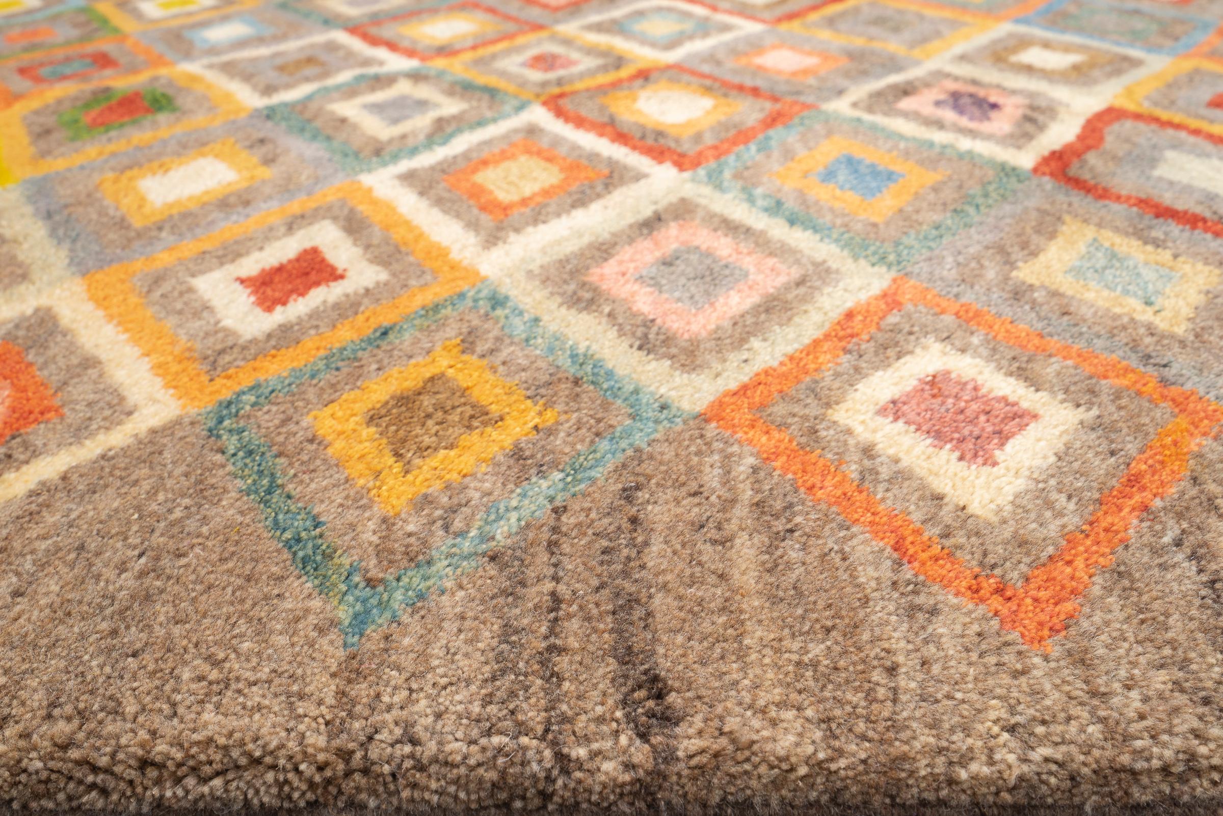 New Weave Qashqai Shooli Diamonds Persian Gabbeh Rug