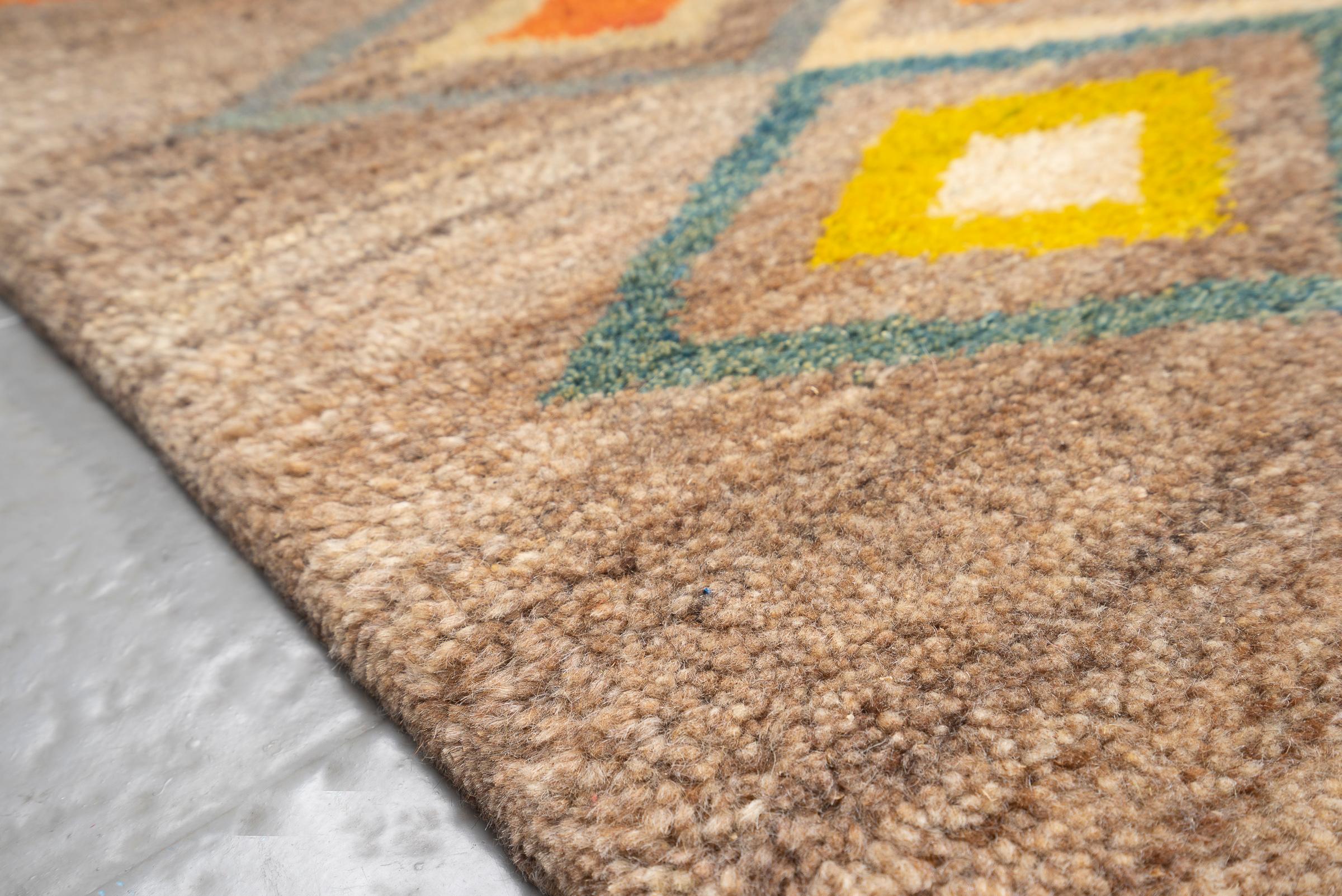 New Weave Qashqai Shooli Diamonds Persian Gabbeh Rug